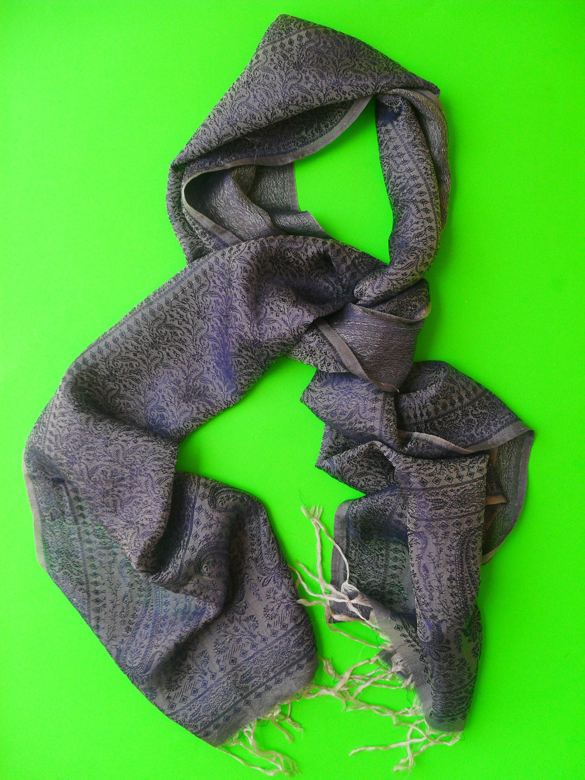 Other Vintage traditional Asian artisan scarf. Size ONE SIZE - 1 Thumbnail