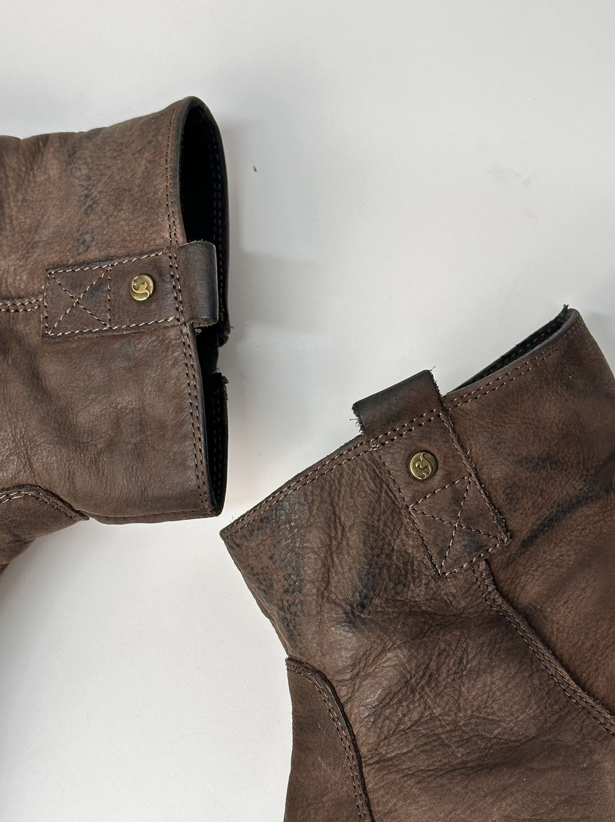 Dirk Bikkembergs RARE LEATHER BOOTS RICK OWENS STYLE AVANT-GARDE SUIDE Guidi Size US 8 / EU 41 - 10 Thumbnail
