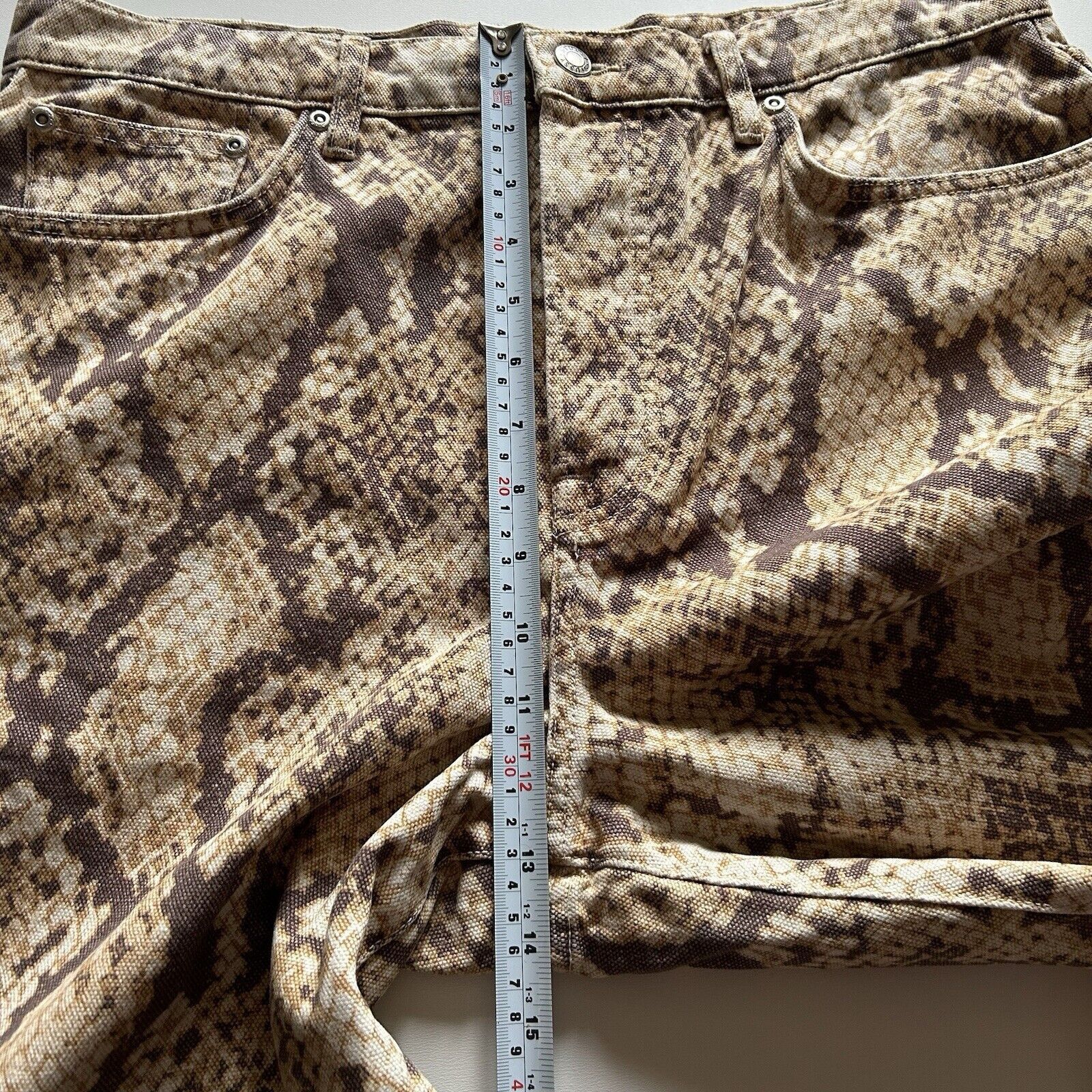 Stussy × Vintage Stussy Washed Canvas Big Ol' Jeans Python Print Size 32 Rare Size US 32 / EU 48 - 12 Thumbnail
