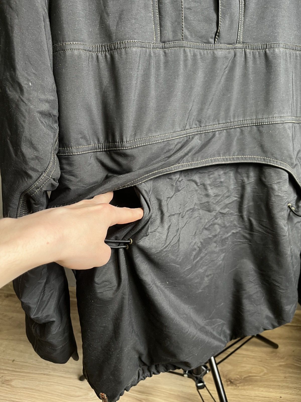 Maharishi Archive Maharishi AW99 Black Oiled Showerproof Anorak Smock Size US M / EU 48-50 / 2 - 8 Thumbnail
