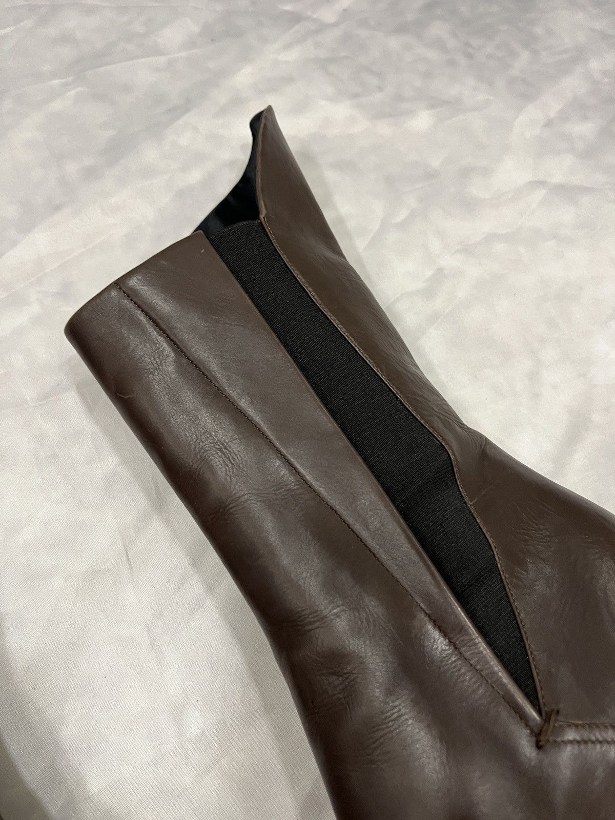 Jil Sander Jil Sander Brown Leather Platform High Heel Boots Size US 10 / IT 40 - 4 Thumbnail