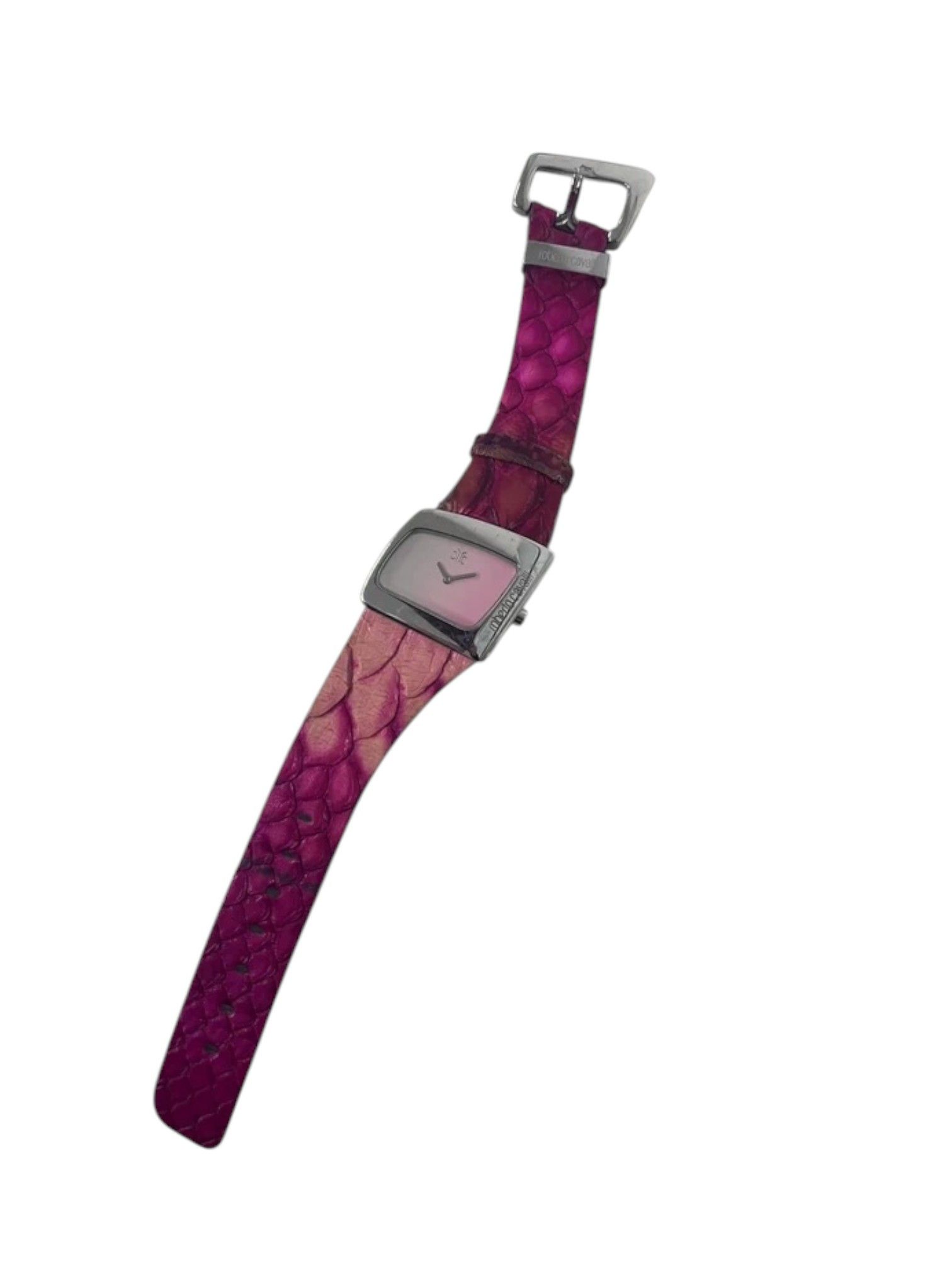 Roberto Cavalli Roberto Cavalli Pink Gradient Python Strap Watch, 2000s Size ONE SIZE - 3 Thumbnail