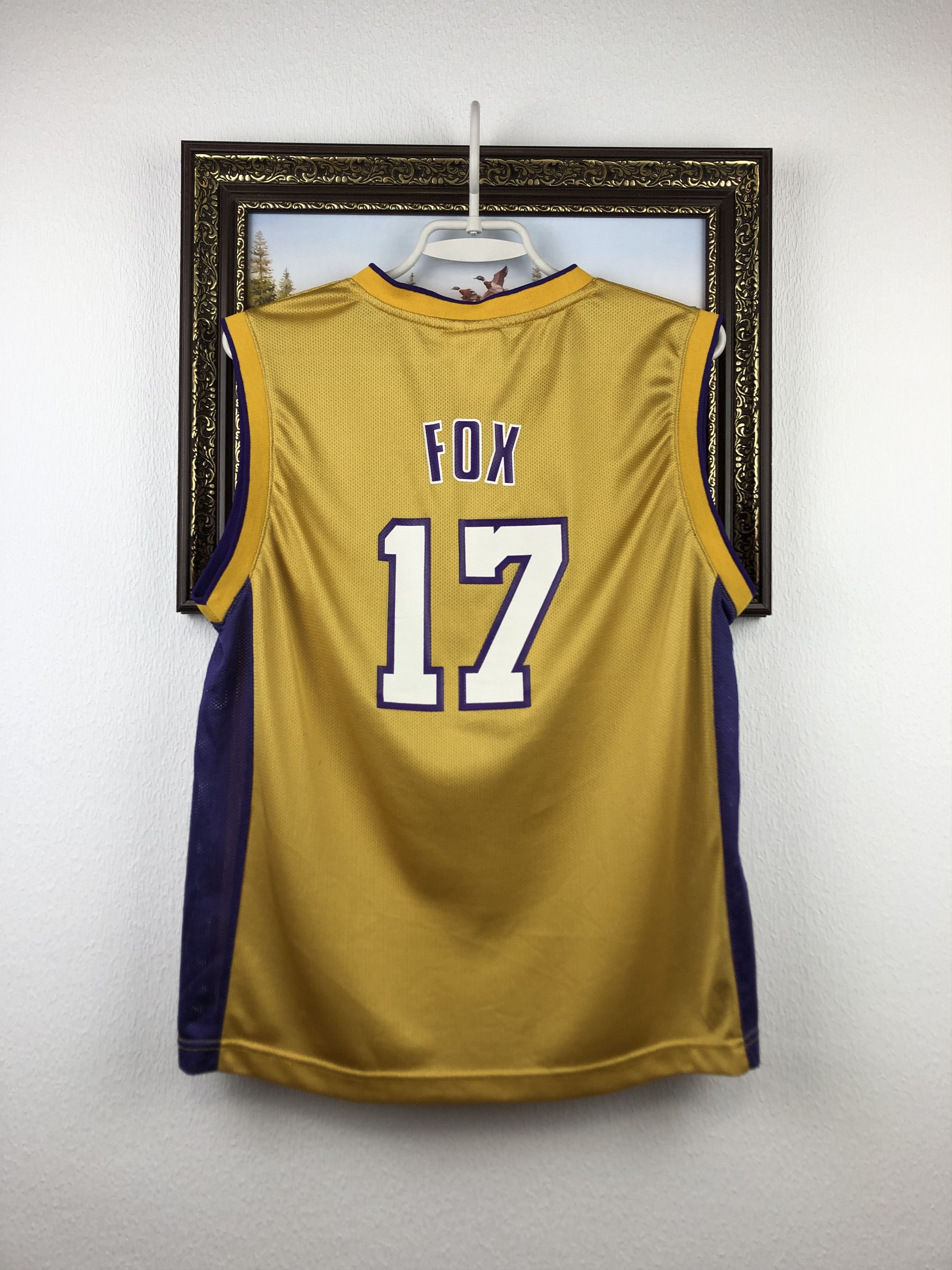 NBA Vintage Los Angeles Lakers Jersey Fox Shirt Size Boys 14 Size US XXS / EU 40 - 10 Thumbnail