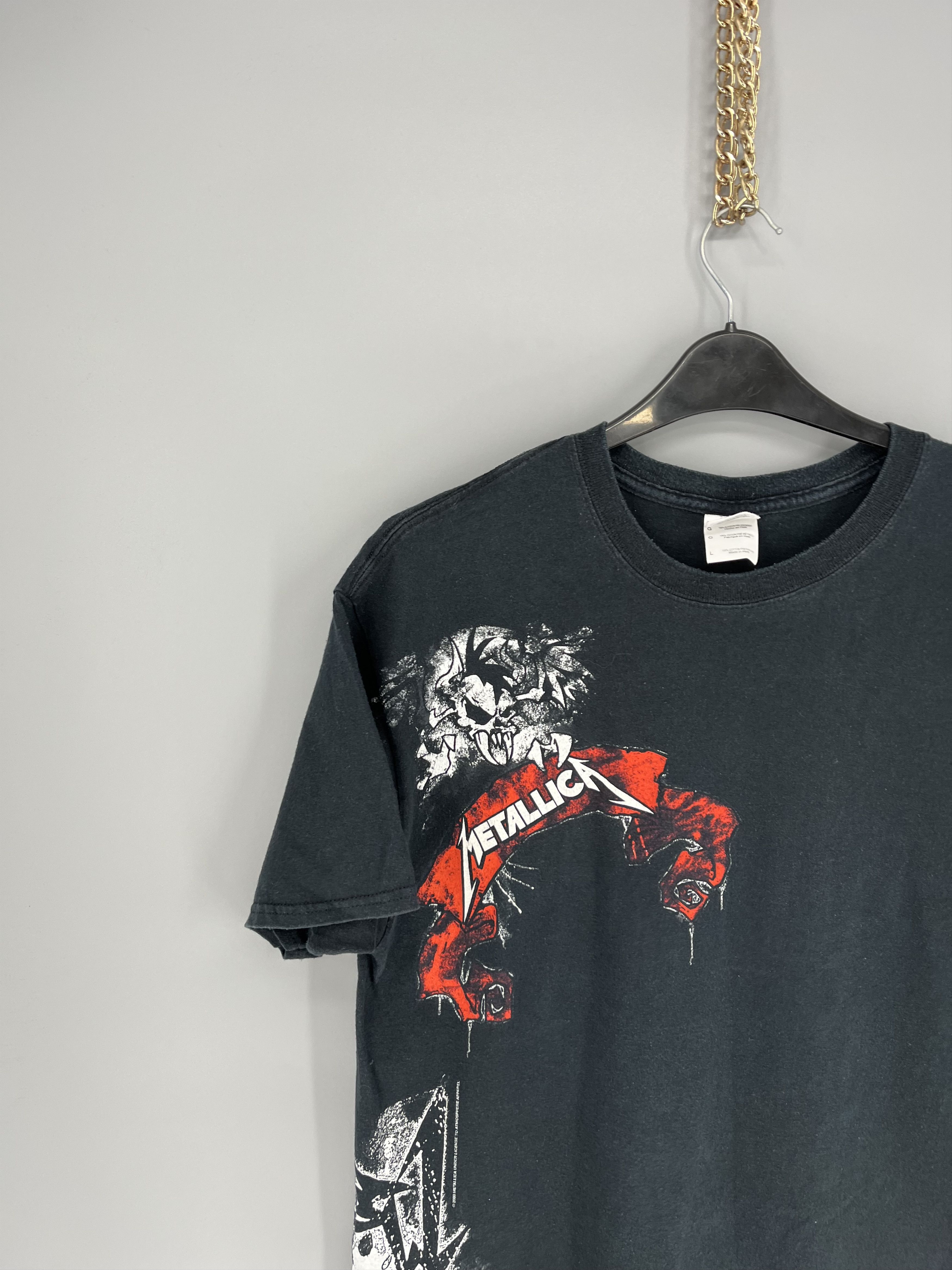 Band Tees × Metallica × Vintage Vintage 2008 Metallica Metal Tour T shirt (L) Size US L / EU 52-54 / 3 - 4 Thumbnail
