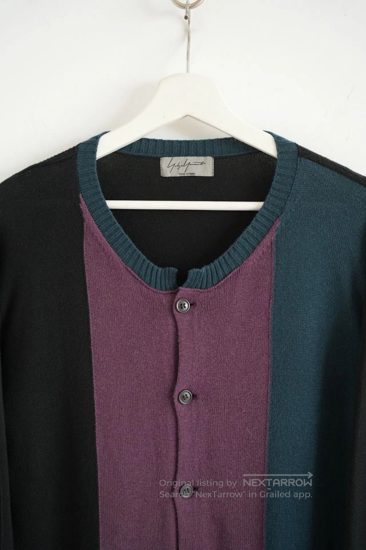 Yohji Yamamoto Yohji Yamamoto 11SS Block Color Cardigan. Size US L / EU 52-54 / 3 - 4 Thumbnail
