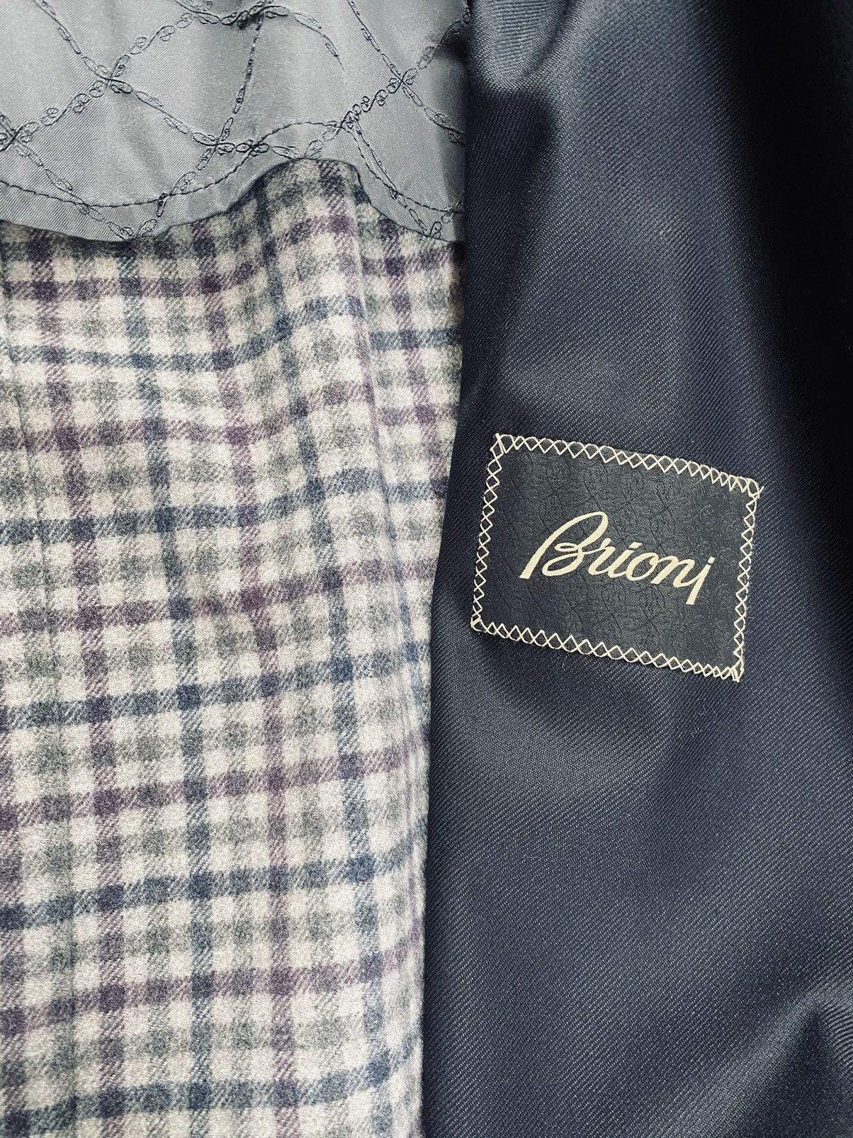 Brioni Brioni 🇮🇹 black storm system wool bond belted topcoat L NEW Size US L / EU 52-54 / 3 - 4 Thumbnail