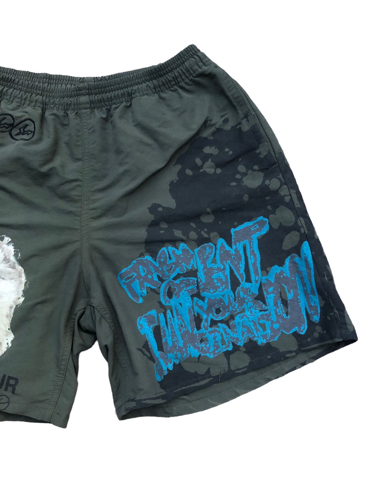 Fragment Design × Travis Scott TRAVIS SCOTT CACTUS JACK FRAGMENT Imagination Shorts Olive Size US 28 / EU 44 - 4 Thumbnail