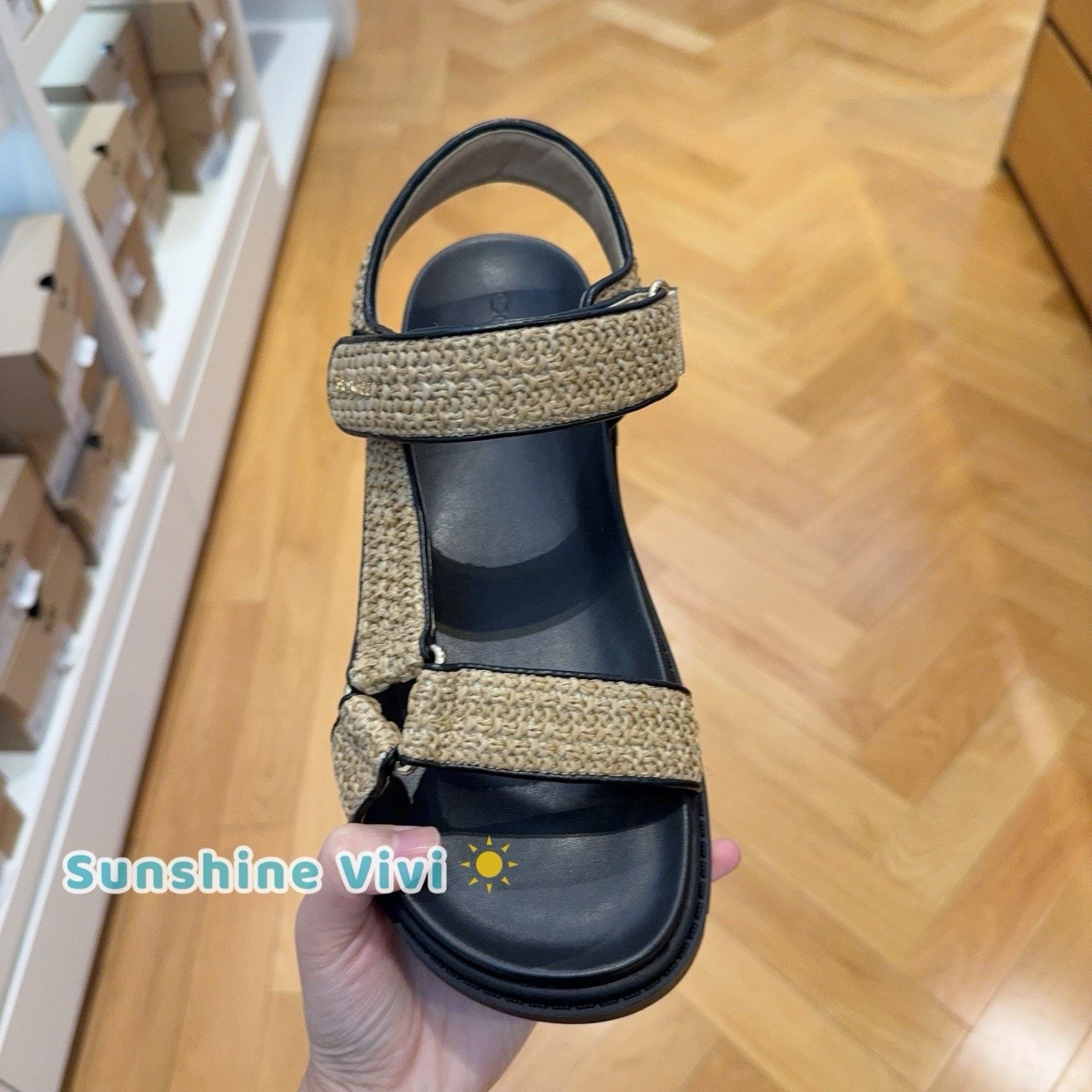 Coach NEW COACH Women's Sport Sandal Toast/Black CBB92 US 6.5 Size US 6.5 / IT 36.5 - 1 Thumbnail