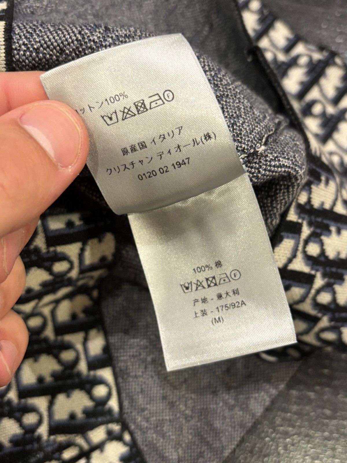Dior Dior Knit Monogram Button Up Shirt Size US M / EU 48-50 / 2 - 6 Thumbnail