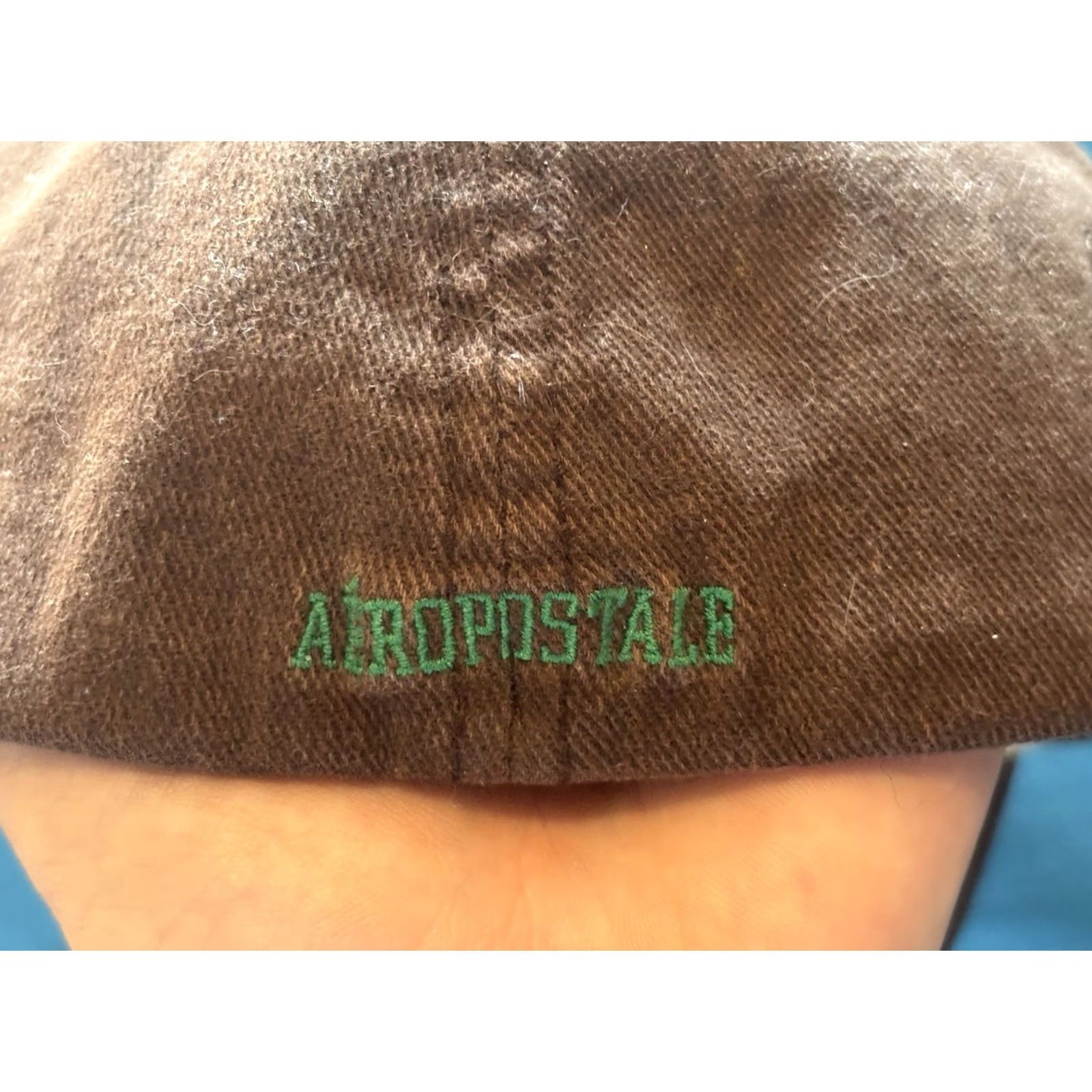 Aeropostale VINTAGE Aeropostale Hat Baseball Cap Large XL Brown Fitted Aero A 87 Y2K 2000s Mens Size ONE SIZE - 5 Thumbnail