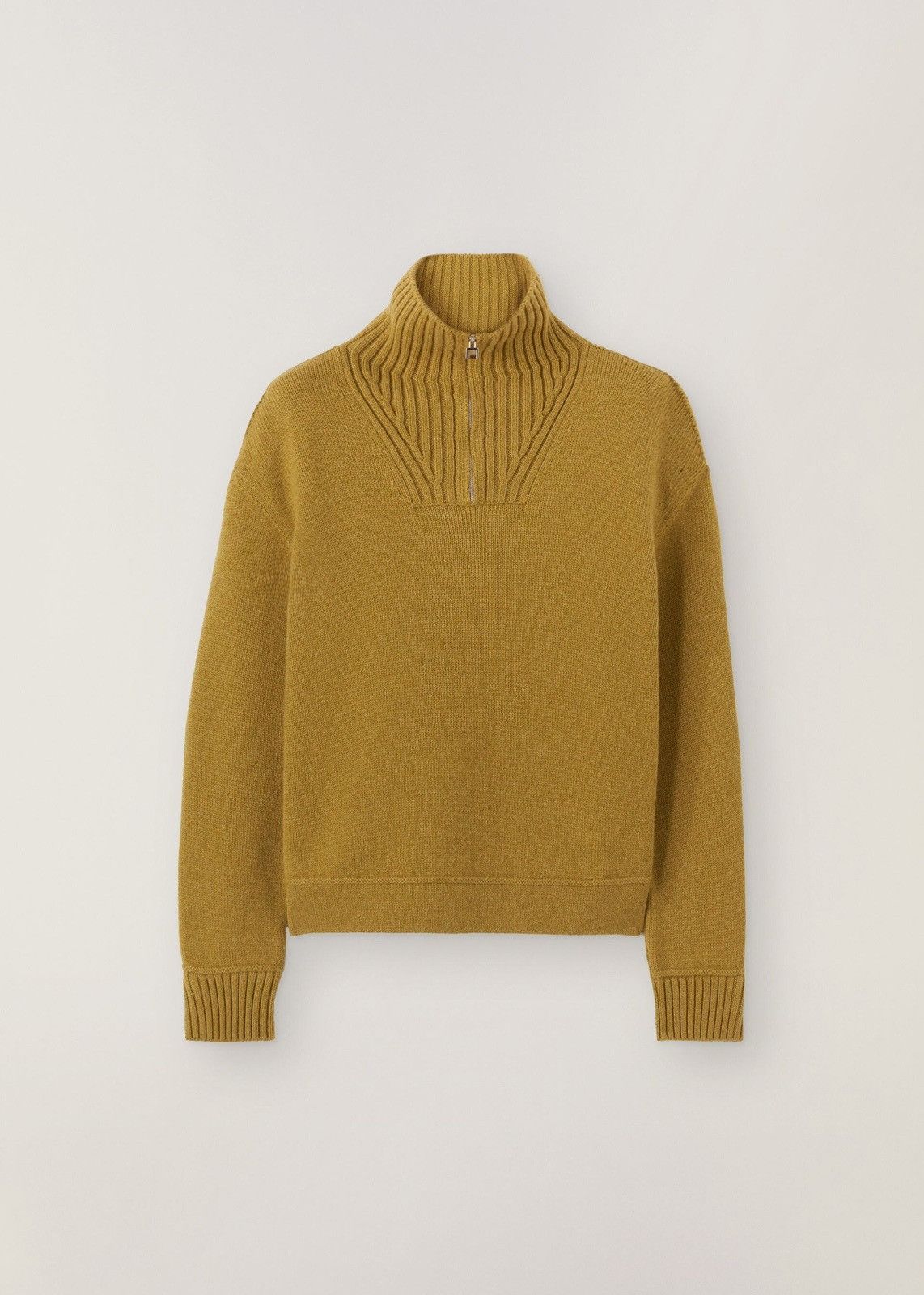 image of Loro Piana O1Loc1C0124 Mezzocollo Sweater In Yellow, Women's (Size Large)