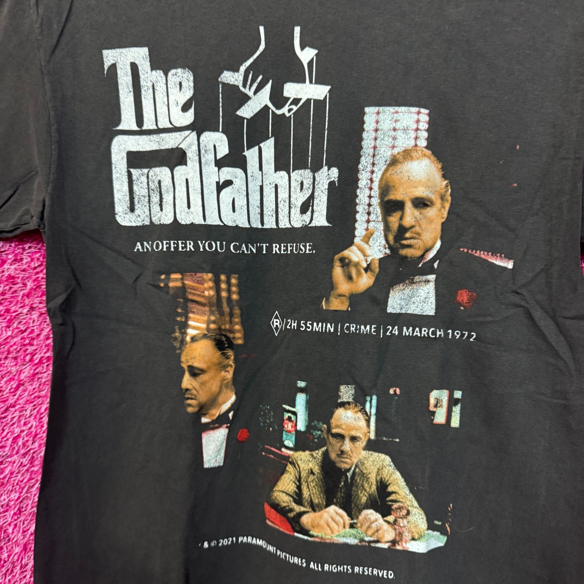 Other The Godfather An Offer You Cant Refuse 1972 Movie Tee S/M Size US M / EU 48-50 / 2 - 2 Thumbnail