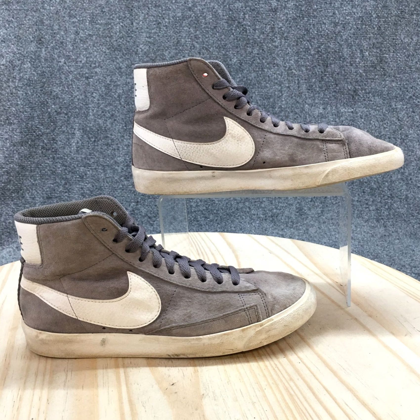 Nike Nike Womens 7.5 Blazer Mid Suede Lace Up Sneakers Gray US Size 7.5 - Athletic Wear Size M / US 6-8 / IT 42-44 - 2 Thumbnail