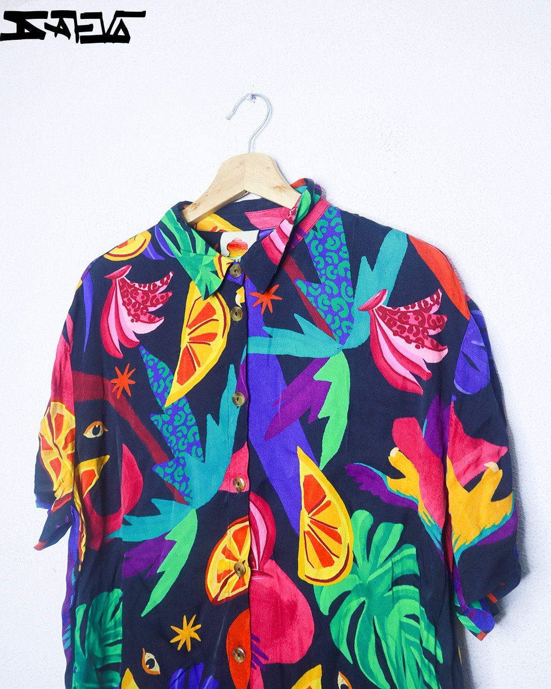 Farm Rio Farm Rio Button Shirt Size US XL / EU 56 / 4 - 4 Thumbnail