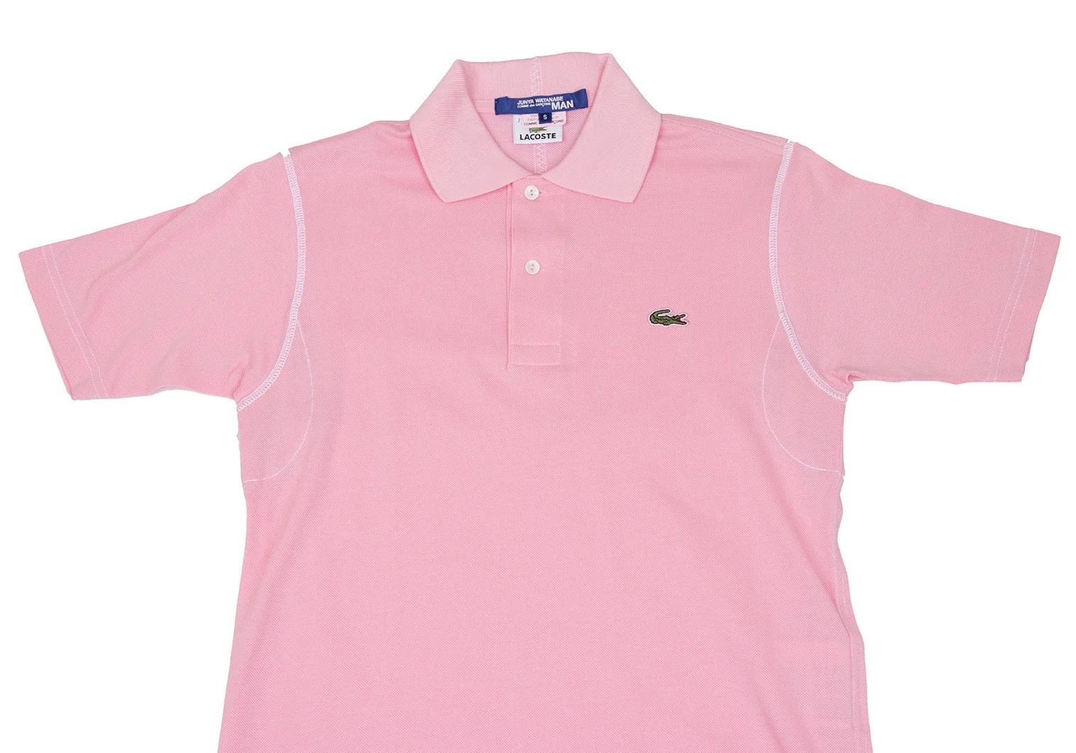 Junya Watanabe Pink Polo Shirt in Size S, Slight Sheerness Size US S / EU 44-46 / 1 - 2 Thumbnail
