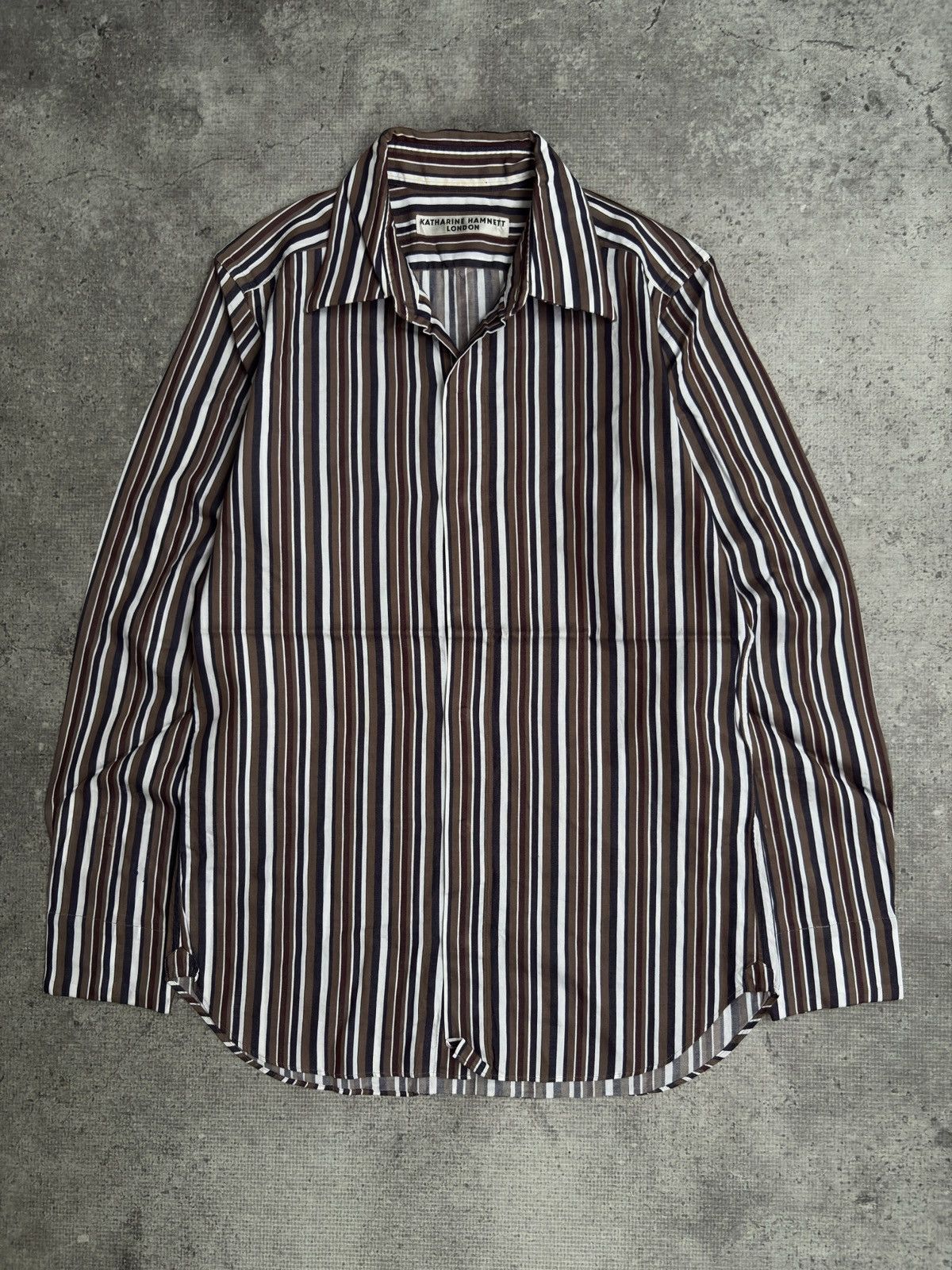 Katharine Hamnett London STRIPE SHIRT KATHRINE HAMNETT LONDON Size US M / EU 48-50 / 2 - 1 Thumbnail
