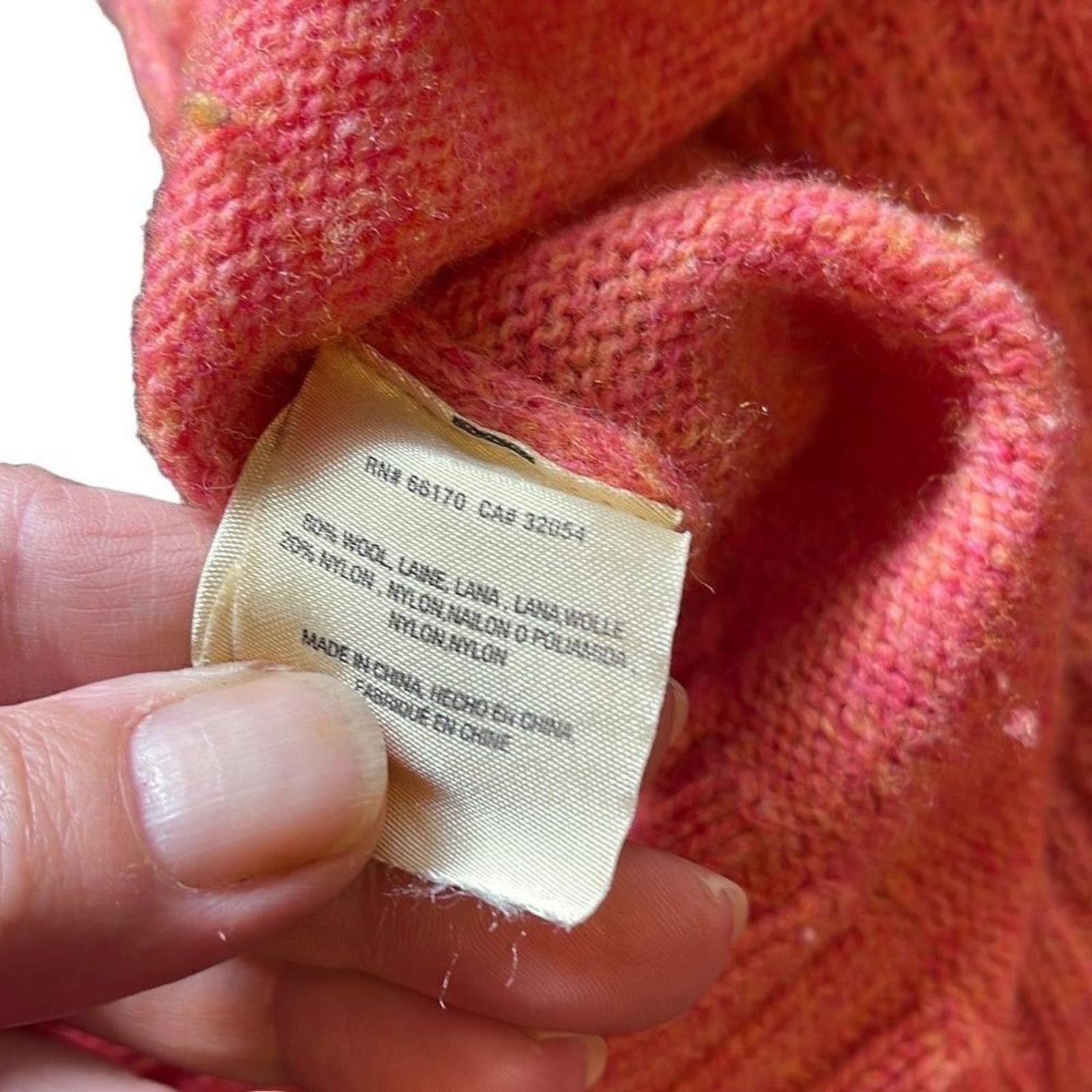 Designer Anthropologie Moth peachy pink sweater size s Size S / US 4 / IT 40 - 8 Thumbnail