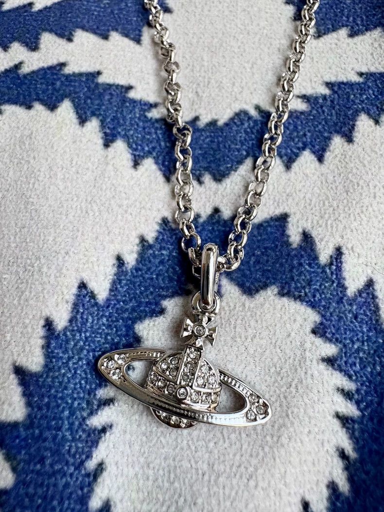 Vivienne Westwood Vivienne Westwood Vintage Silver Diamond Encrusted Flat Sa Size ONE SIZE - 1 Thumbnail