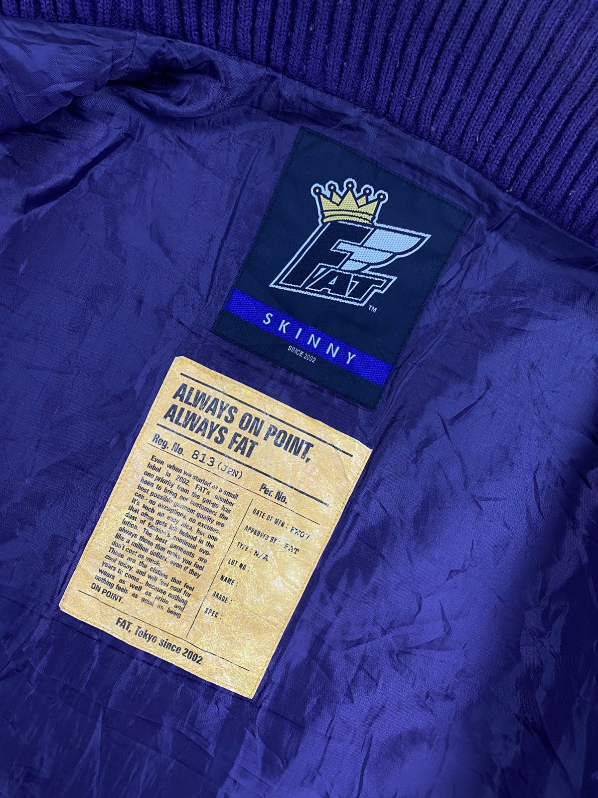 Fat Tokyo FAT TOKYO Skinny Fleece Purple Zipper Jacket Size US M / EU 48-50 / 2 - 9 Thumbnail