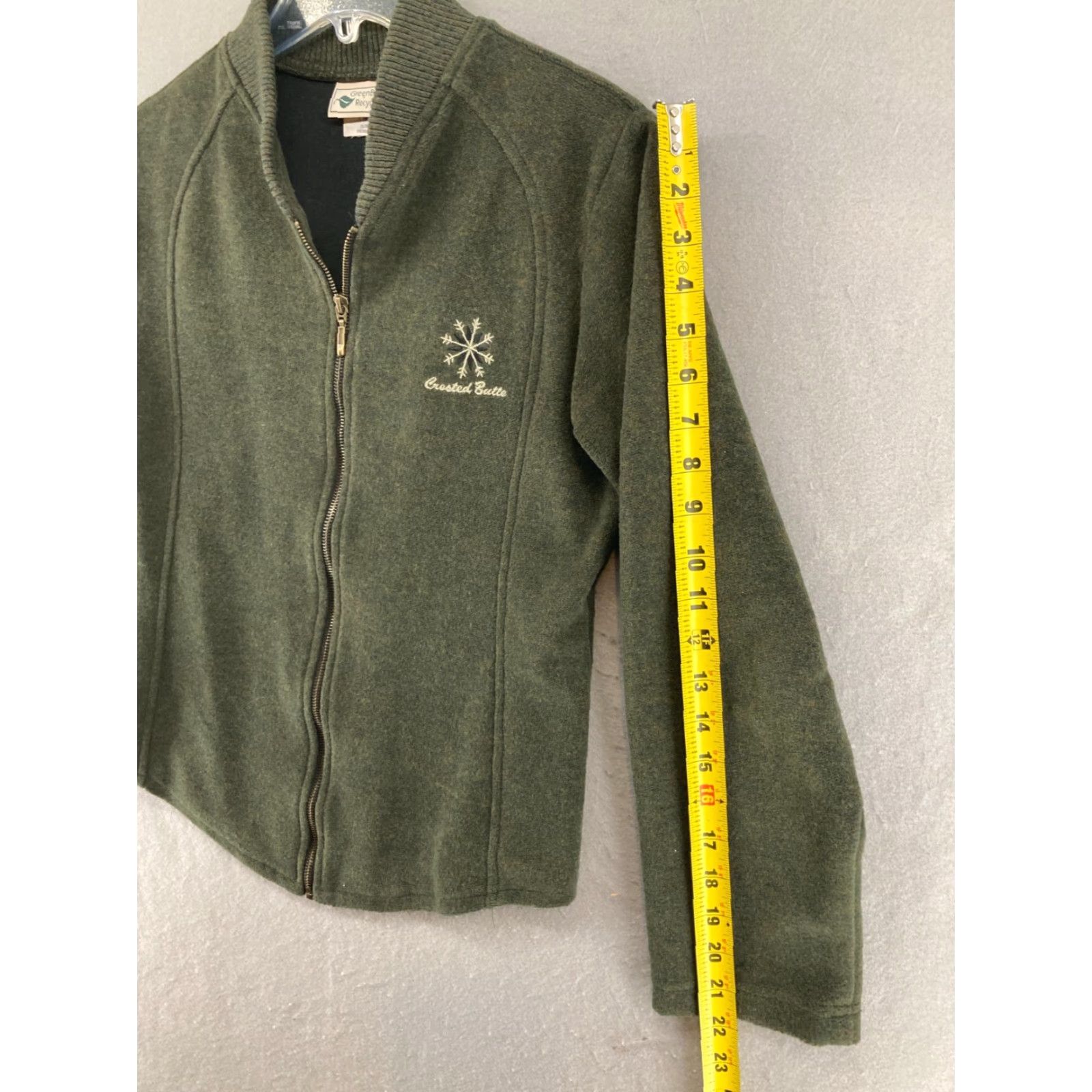 Vintage VINTAGE Green Brand Recycled Womens Jacket M Green USA MADE Full Zip Recycled Blend Size M / US 6-8 / IT 42-44 - 4 Thumbnail