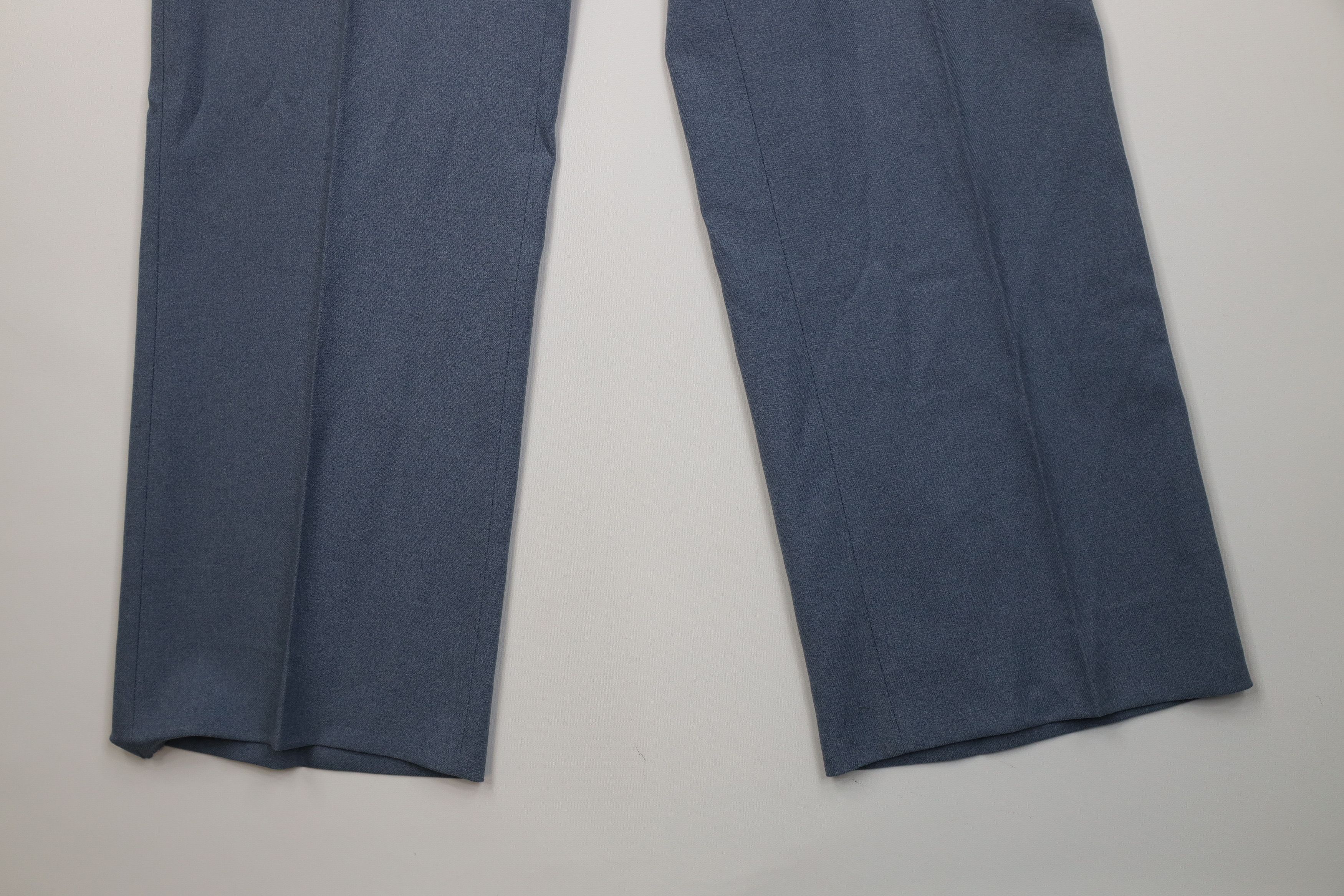 Levi's Vintage 70s Levis Wide Leg Bell Bottoms Chino Pants Blue USA Size US 34 / EU 50 - 4 Thumbnail