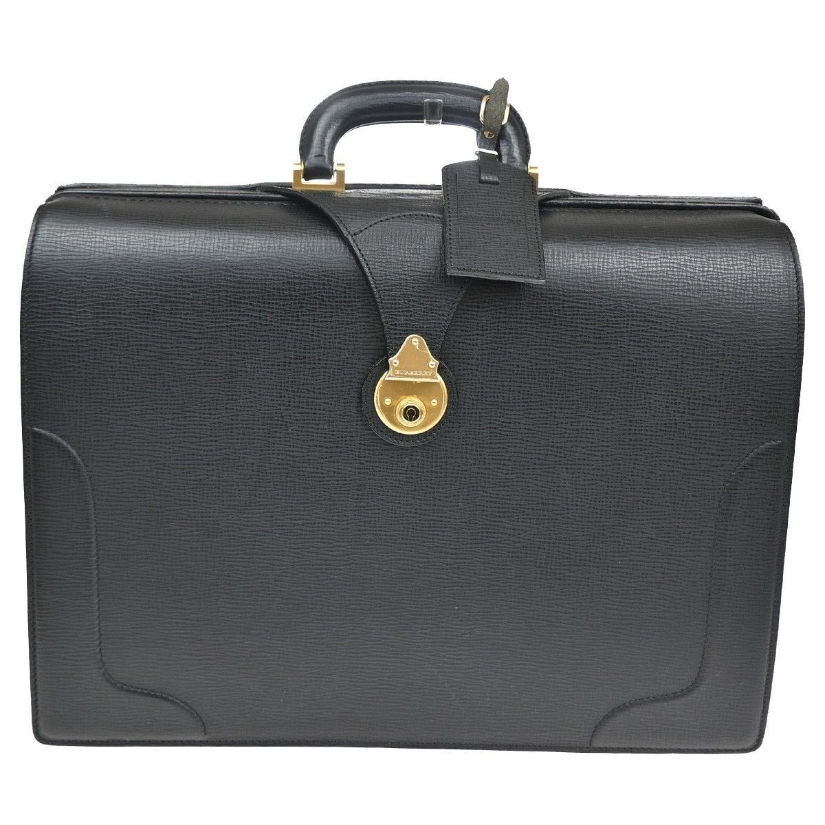 Burberry Leather Dk88 Doctor Bag Black