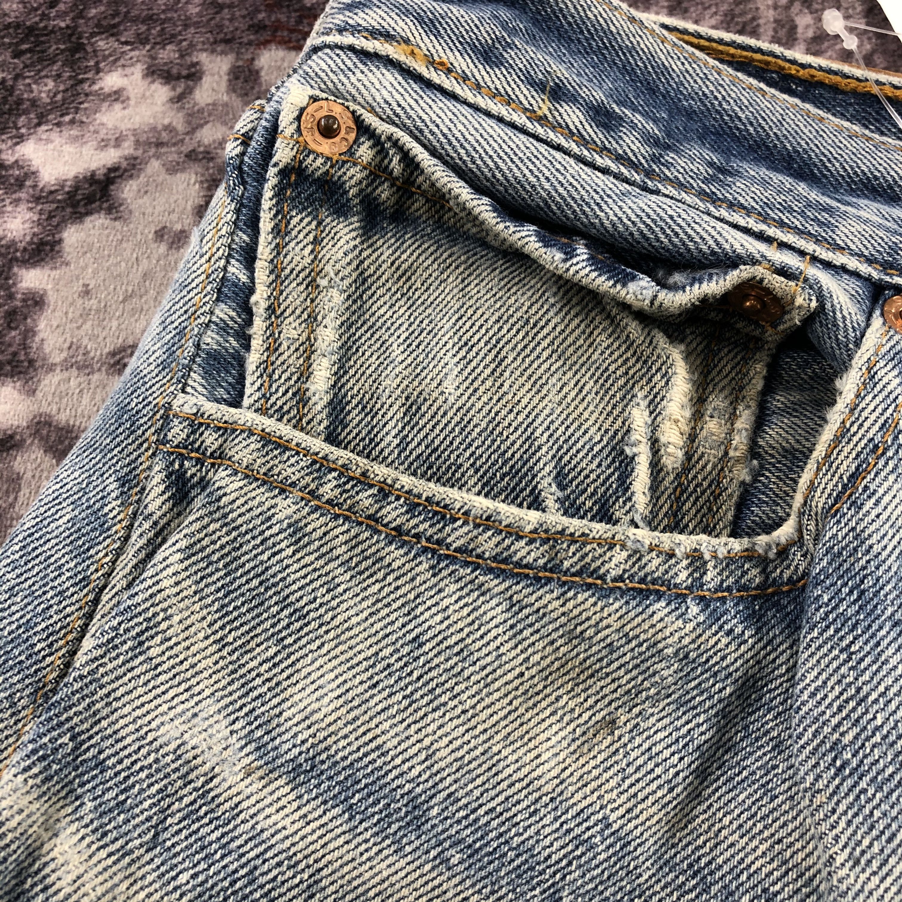 Levi's 90s Vintage Distress Levis 501 Jeans-JM2797 Size 28" / US 6 / IT 42 - 13 Thumbnail
