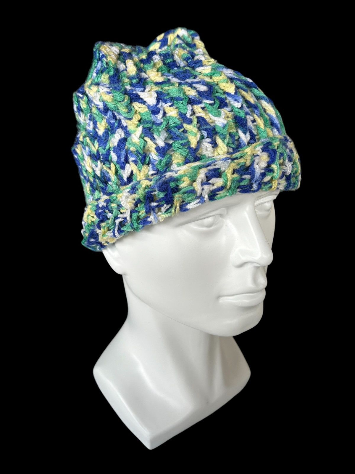 14th Addiction × Japanese Brand Crochet knitted Multicolor Beanie Hats Size ONE SIZE - 3 Thumbnail