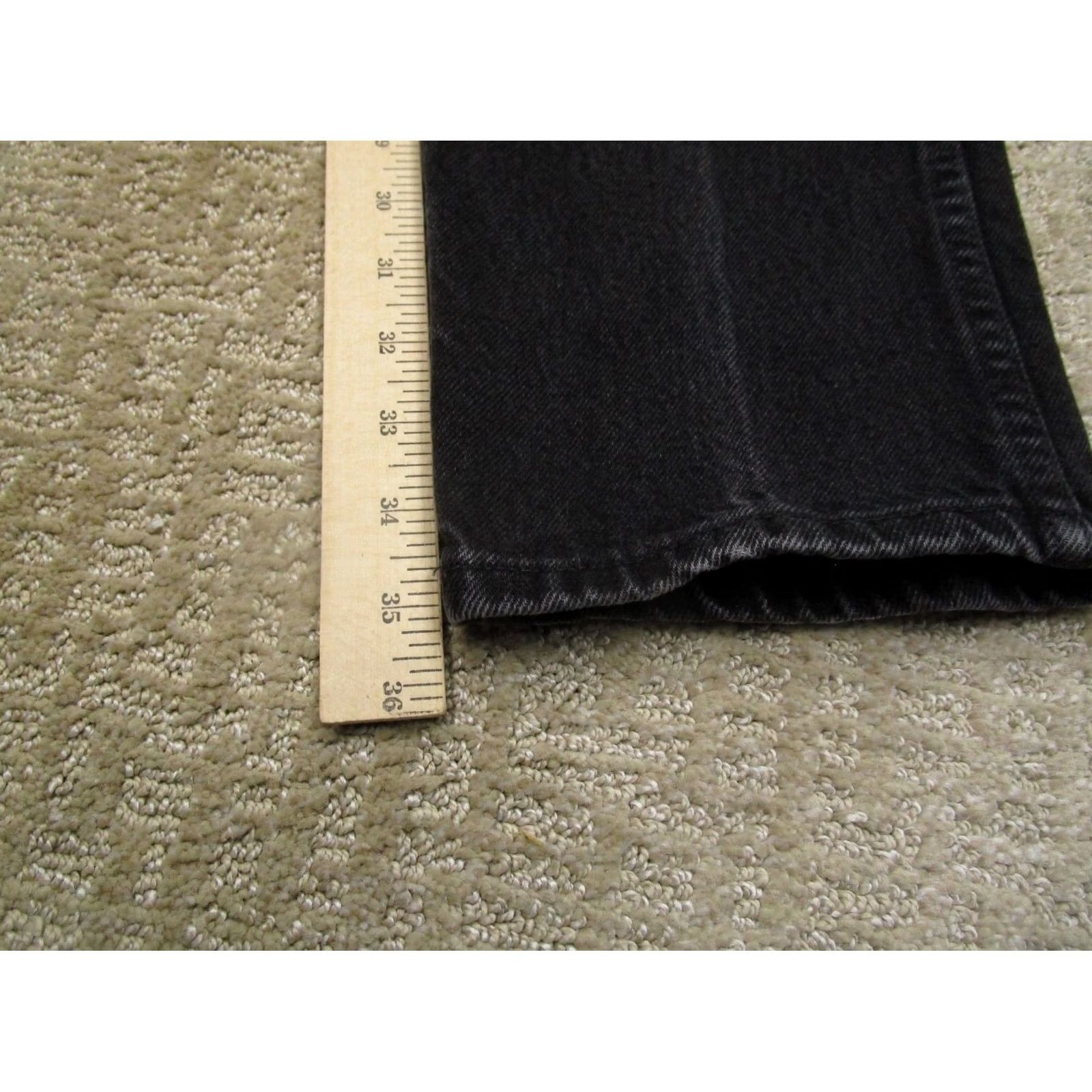Wrangler VINTAGE Wrangler Jeans Women 10 Black Bareback High Rise Straight 90s USA Jeans Size 32" / US 10 / IT 46 - 7 Thumbnail