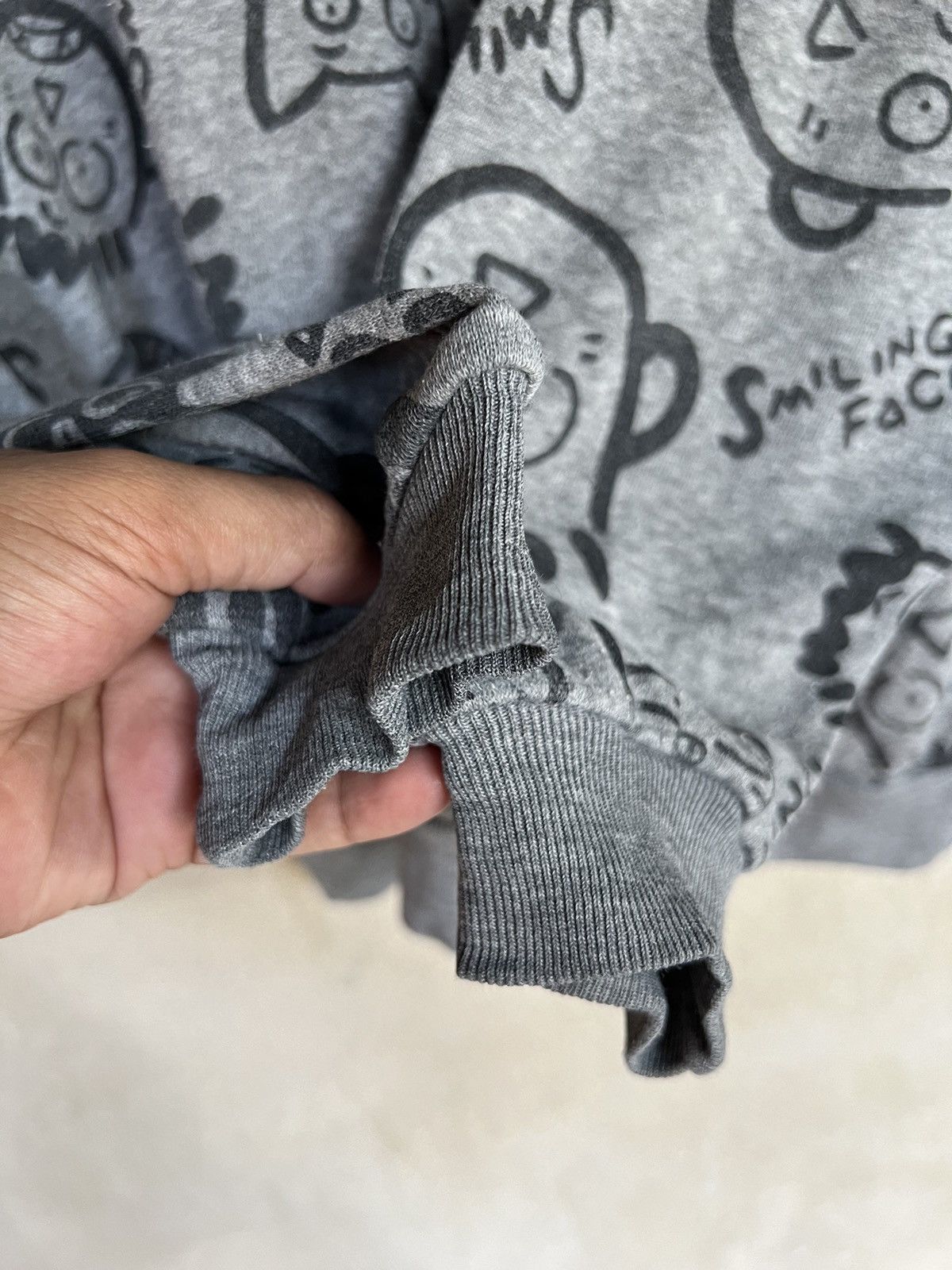 Vintage Vintage Smiling Face Overprint Sweatshirt Size M / US 6-8 / IT 42-44 - 6 Thumbnail