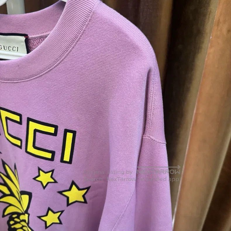 Gucci Gucci Pink pineapple sweatshirt Size US M / EU 48-50 / 2 - 4 Thumbnail
