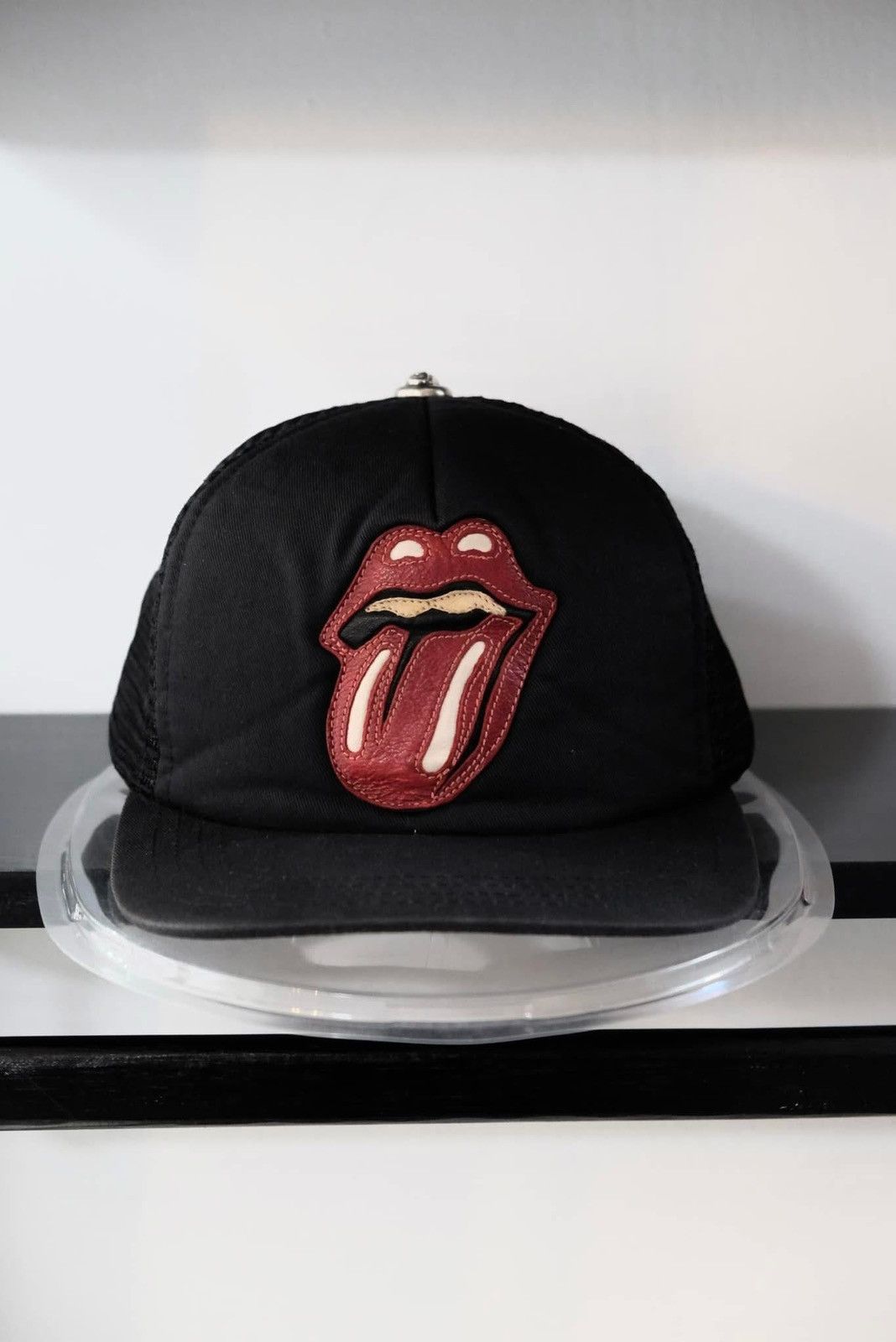 Chrome Hearts Chrome Hearts x Rolling Stones Leather Patch Trucker Hat Size ONE SIZE - 2 Thumbnail