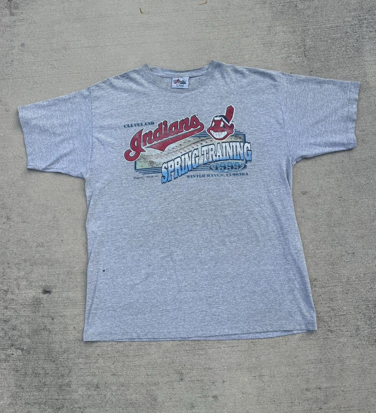 MLB × Majestic × Vintage 1999 Cleveland Indians Spring Training 90s vintage Majestic Size US XL / EU 56 / 4 - 1 Thumbnail