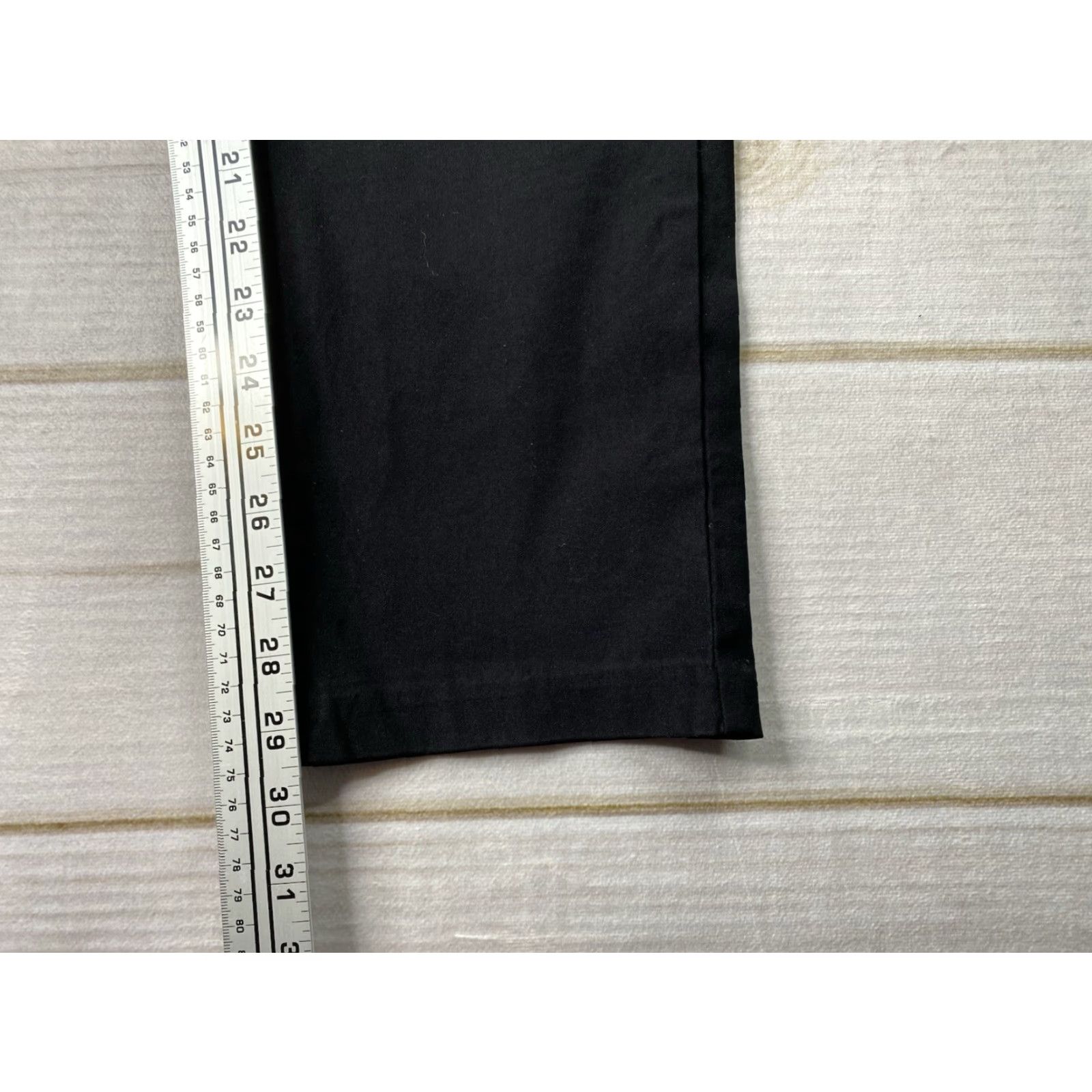Vintage Tahari Dress Pants L Black Ponte Stretch Knit Pockets Ankle High Rise Size 36" / US 14 / IT 50 - 3 Thumbnail