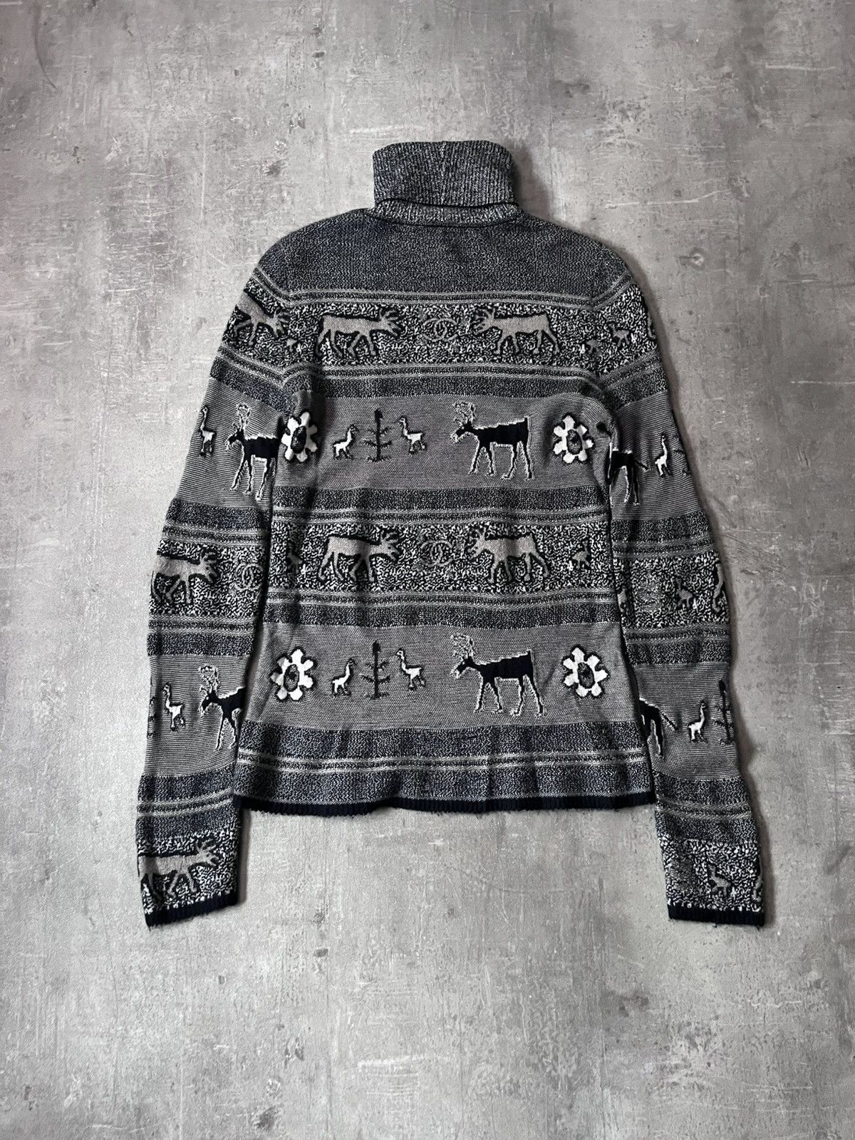 Chanel Chanel Deer Cashmere Turtleneck Sweater grey rare Size S / US 4 / IT 40 - 8 Thumbnail
