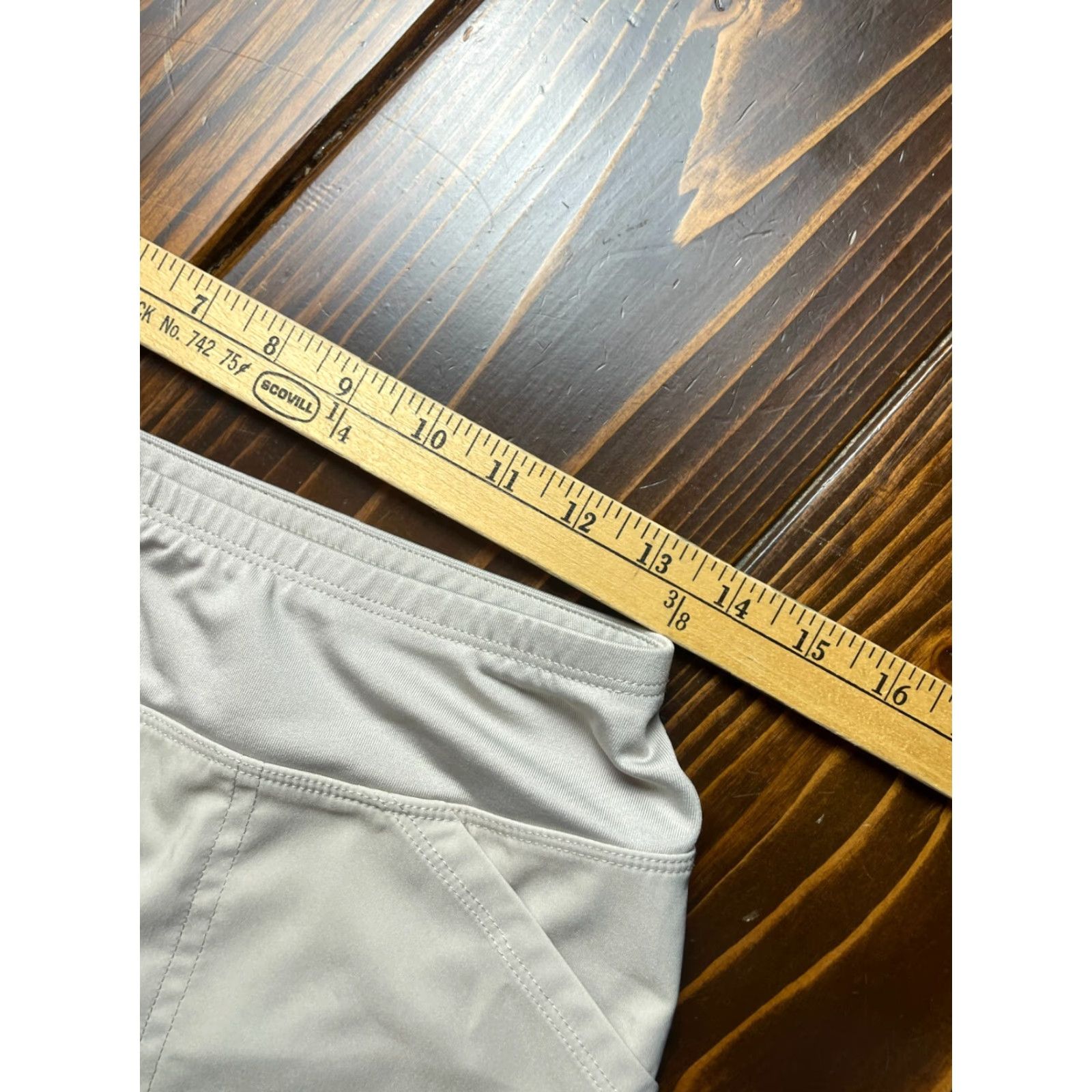 Vintage Cypress Club Skirt Women's M Tan Mini Pockets Casual Short Polyester Brown Solid 90s? Size 32" / US 10 / IT 46 - 4 Thumbnail