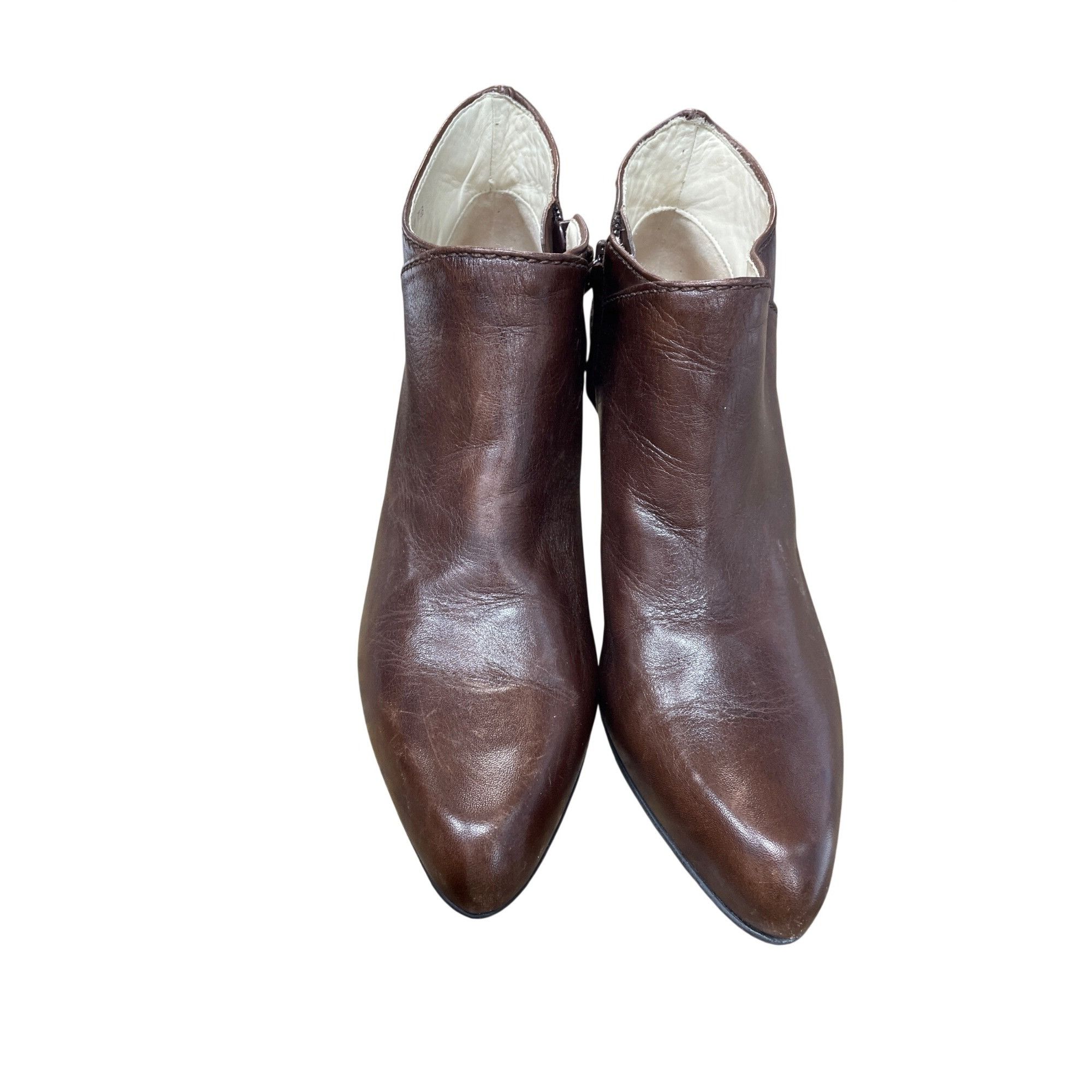 Cole Haan Cole Haan womans brown leather Kitt heels ankle boots Sz 7.5 Size US 7.5 / IT 37.5 - 10 Thumbnail