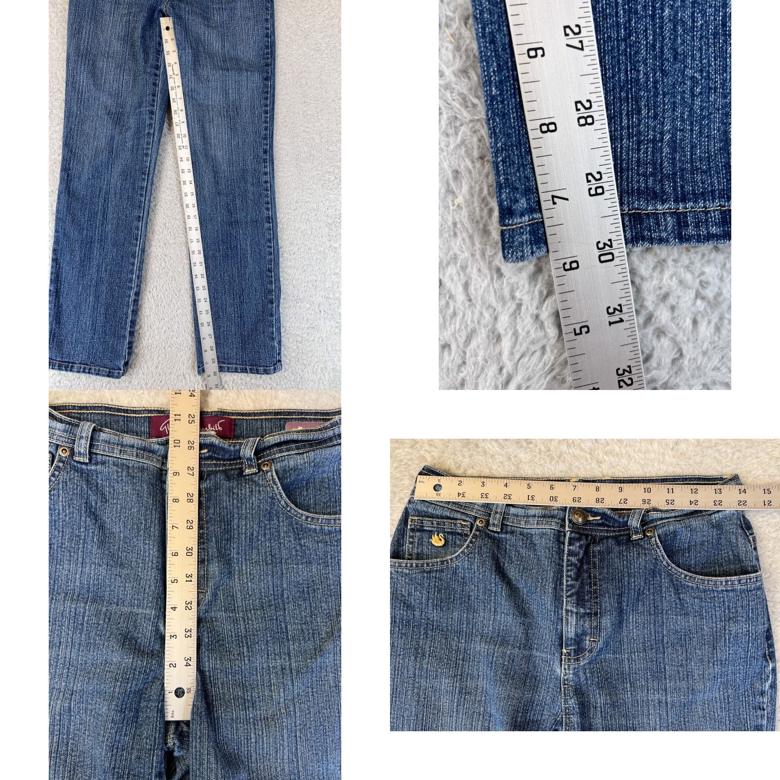 Gloria Vanderbilt Gloria Vanderbilt Jeans Womens 6 Blue Denim Amanda Medium Wash Straight Zip Fly Adult Regular Size 28" / US 6 / IT 42 - 8 Thumbnail