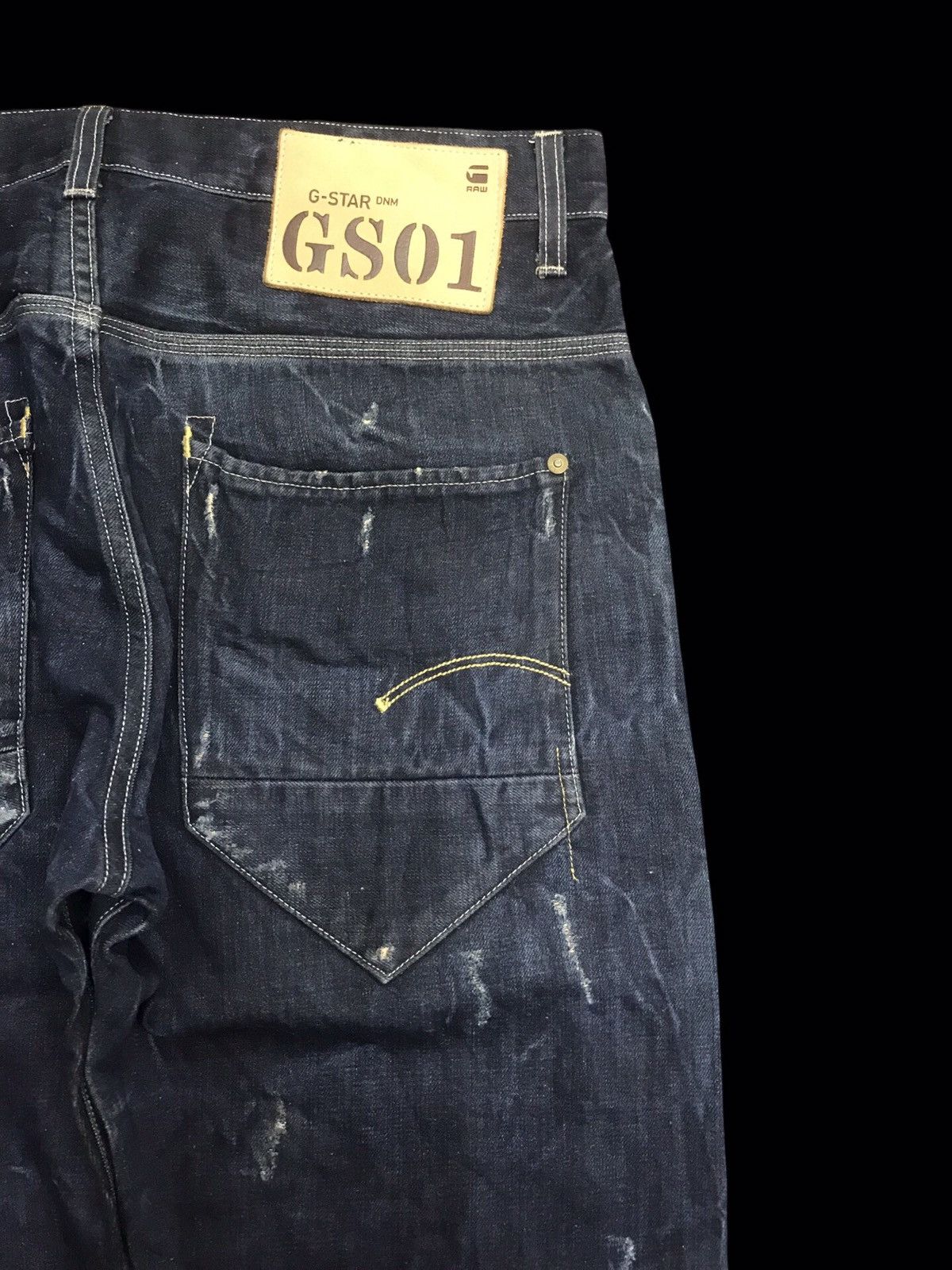 G-Star GSTAR RAW Japan Sick Painter Skinny Distressed Denim F96 Size US 35 - 10 Thumbnail