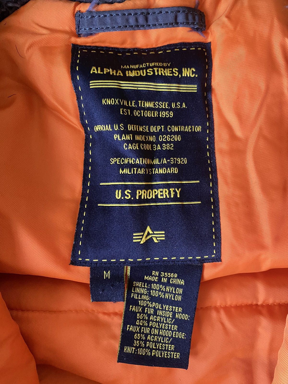 Alpha Industries N-3B Slim Fit Parka Size US M / EU 48-50 / 2 - 2 Thumbnail