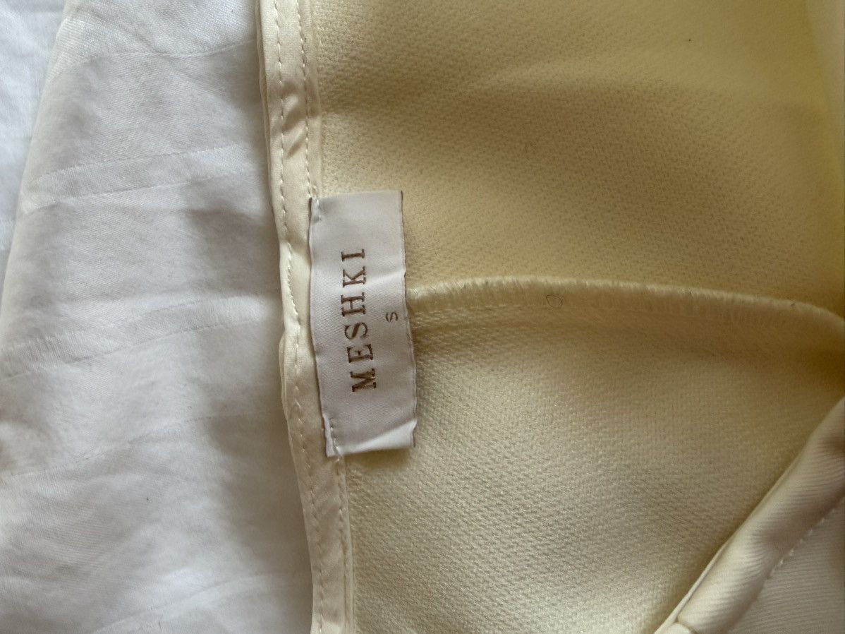 Other Meshki Women's Cream and White Trousers Size 24" / US 00 / IT 34 - 5 Thumbnail