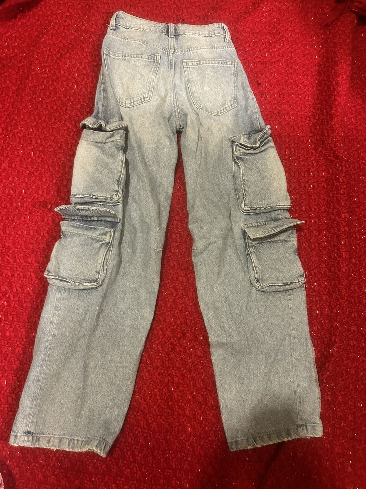 Zara Zara Denim Cargo Jeans Size 25" / US 0 / IT 36 - 2 Thumbnail