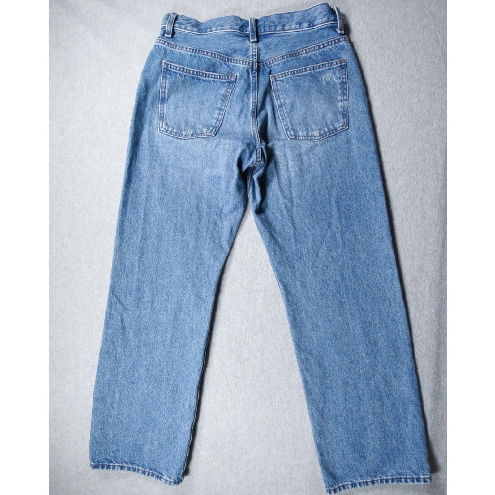 Uniqlo Uniqlo Jeans 26x31 Blue Denim JW Anderson Straight Leg 5-Pocket Design Regular Womens Size 26" / US 2 / IT 38 - 4 Thumbnail