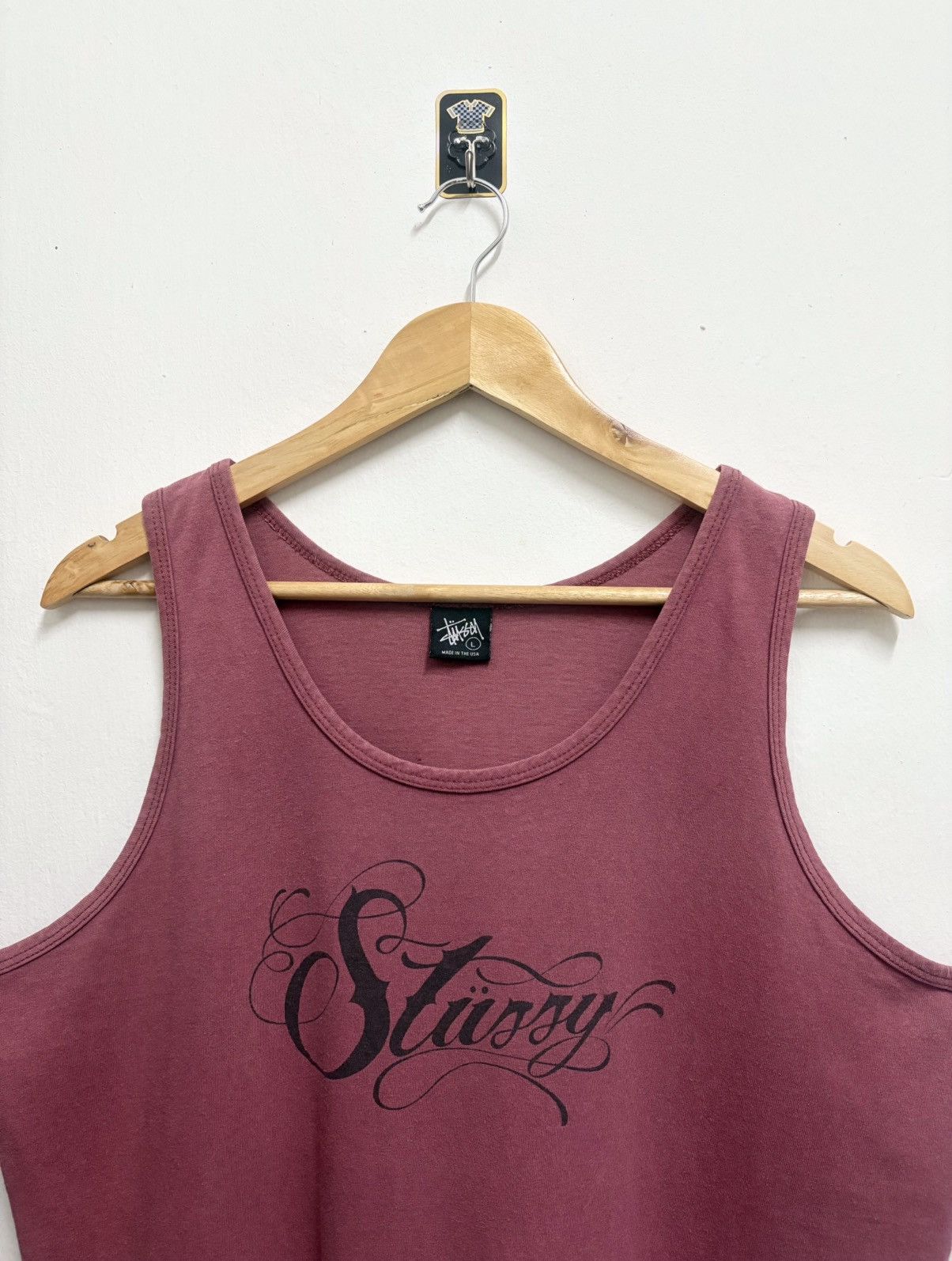 Stussy 2000's Stussy Fatal Maroon Sleveless Size US L / EU 52-54 / 3 - 3 Thumbnail
