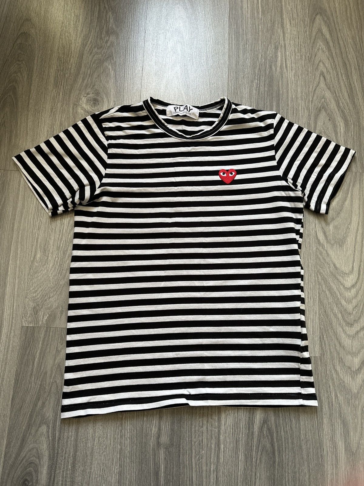 Comme Des Garcons Play Japanese Brand Vintage Comme des garcons PLAY striped tee Grailed