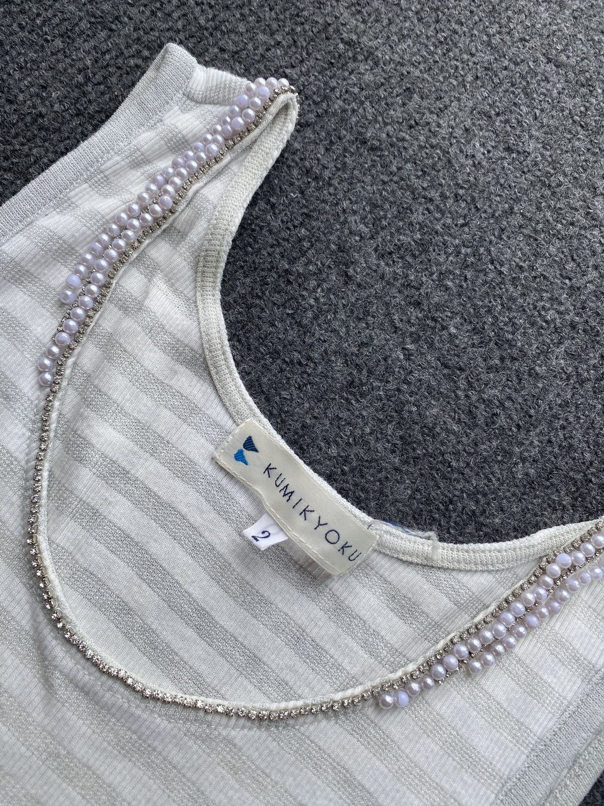 Japanese Brand 🔥Kumikyoku Tank Top japan made gray women 2 Size S / US 4 / IT 40 - 2 Thumbnail