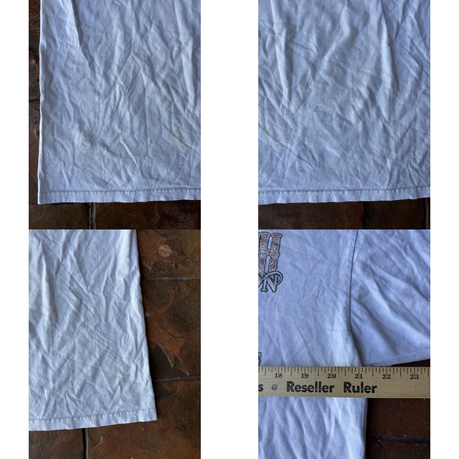 Anvil VINTAGE Y2K Hog's Breath Saloon Key West Biker T Shirt Large White Cotton Anvil Logo 3D Emblem Motorcycle Rockabilly USA Men Size US L / EU 52-54 / 3 - 8 Thumbnail