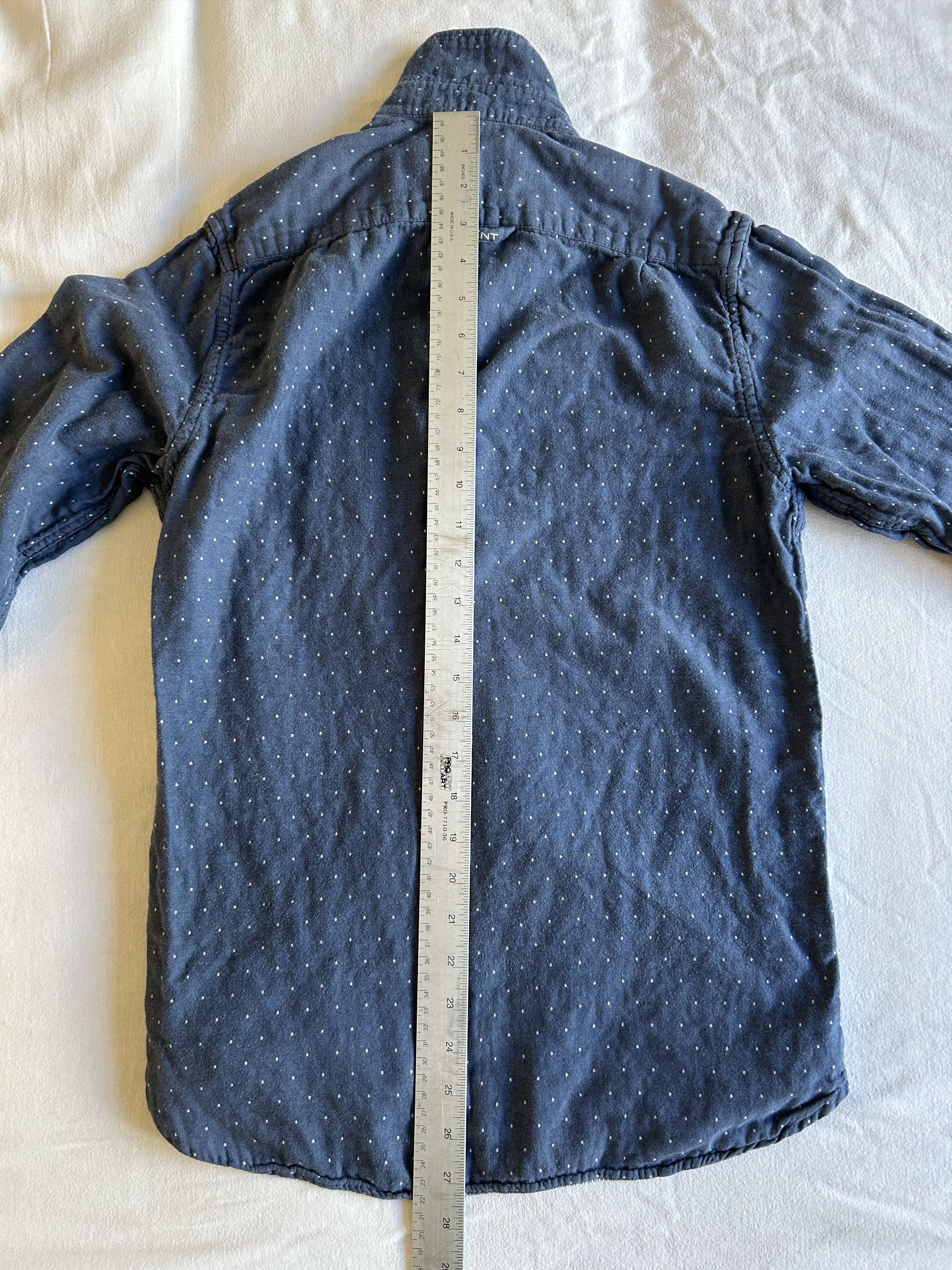 Gant Gant super-soft cotton dotted navy shirt Size US S / EU 44-46 / 1 - 11 Thumbnail