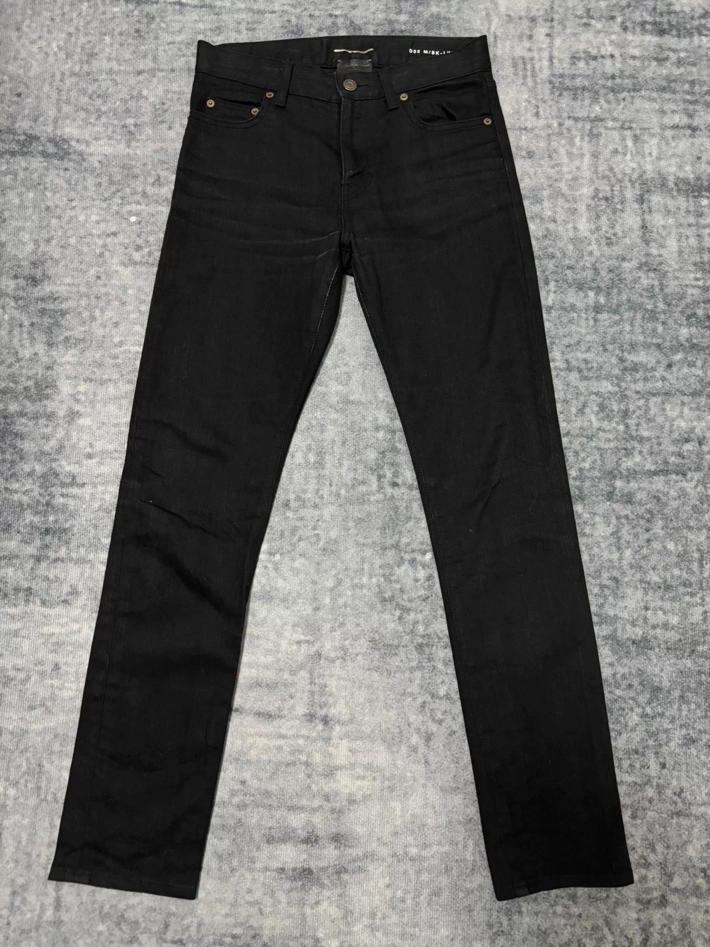 Saint Laurent Paris Saint Laurent Black Skinny Jeans SLP16SS Size US 27 - 1 Thumbnail