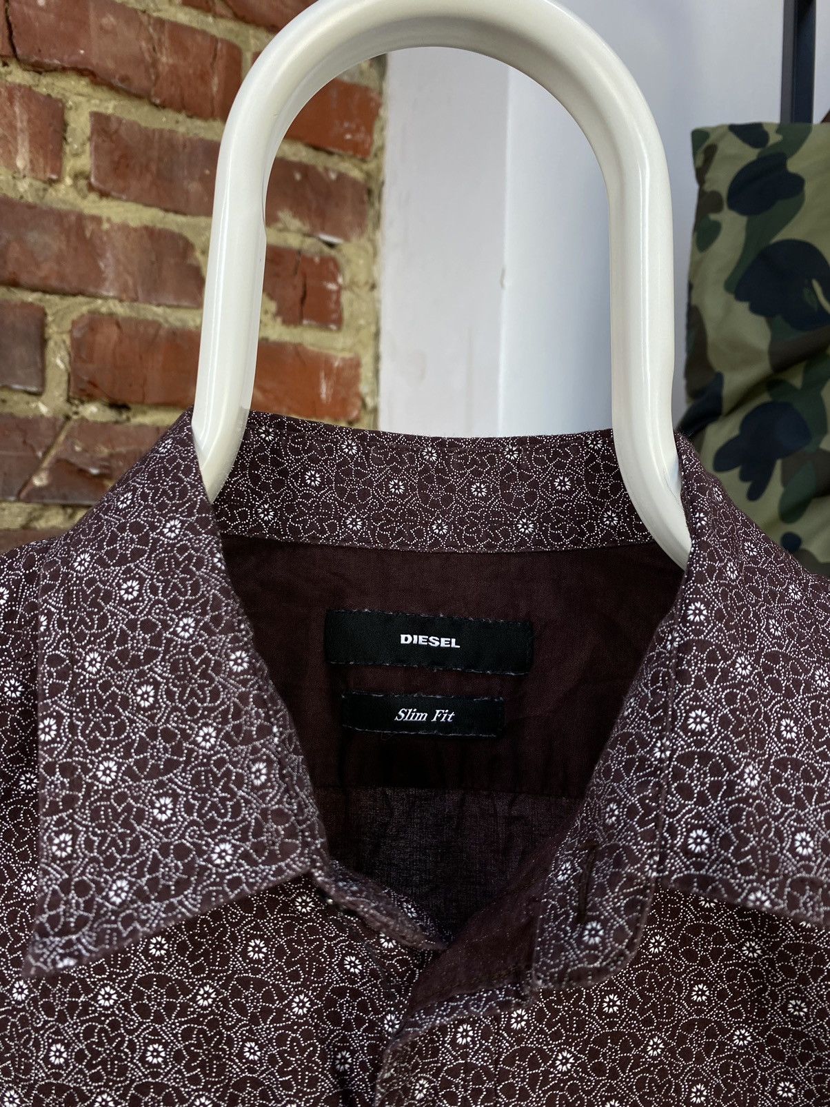 Diesel Diesel Geometric Printed Long Sleeve Shirt Size US M / EU 48-50 / 2 - 8 Thumbnail